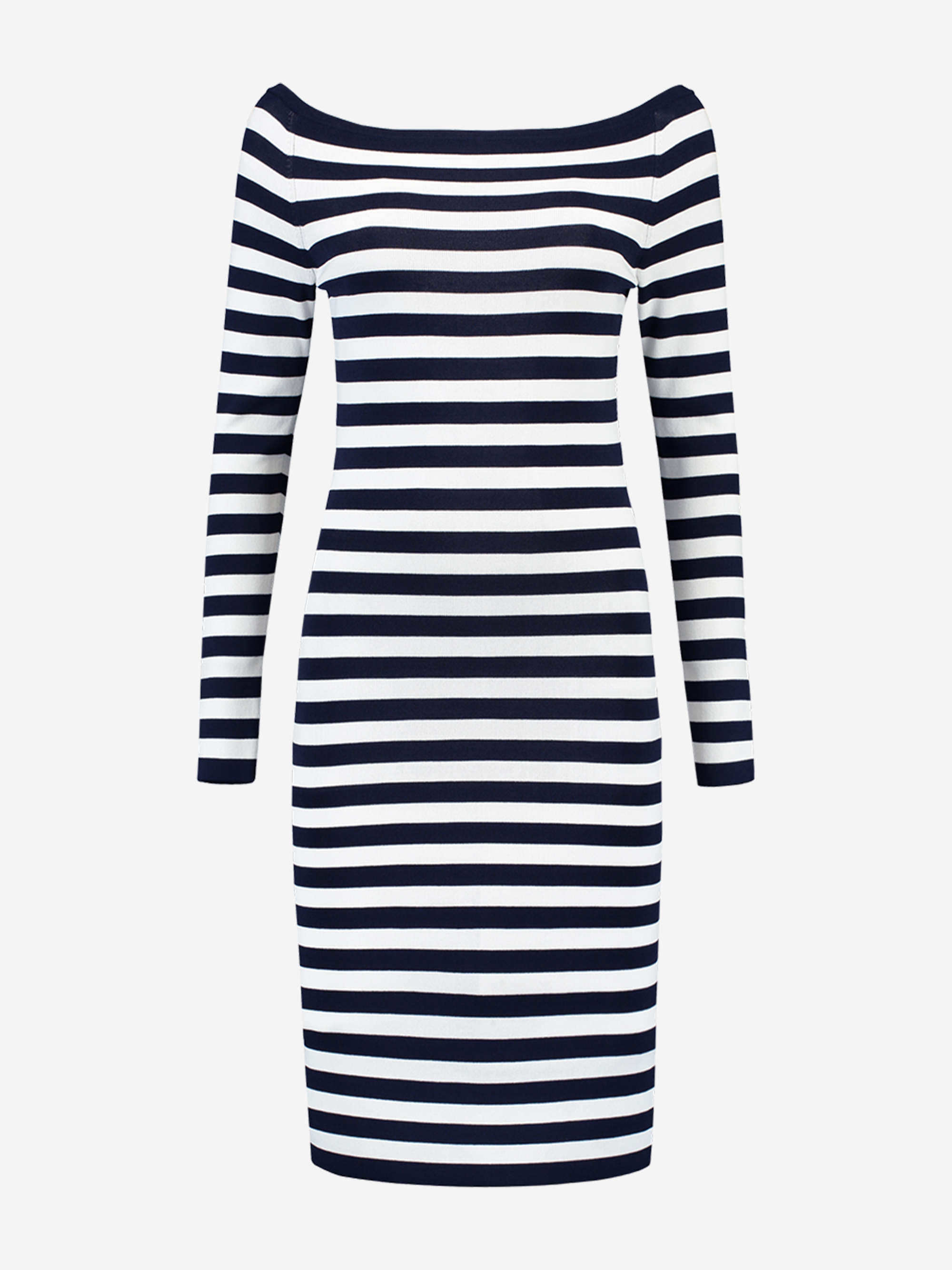 Striped off shoulder dress