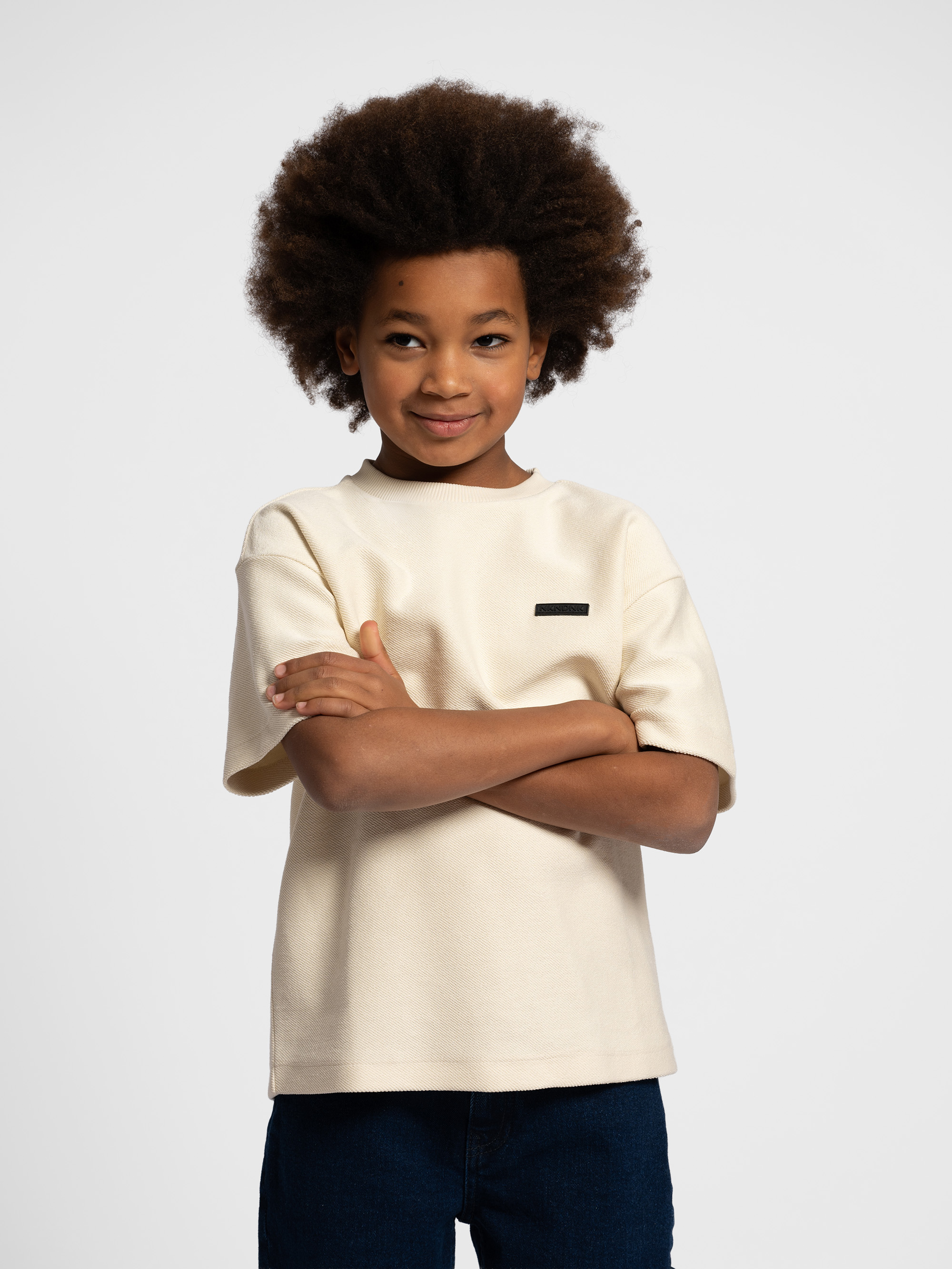 Oversized T-shirt with logo patch