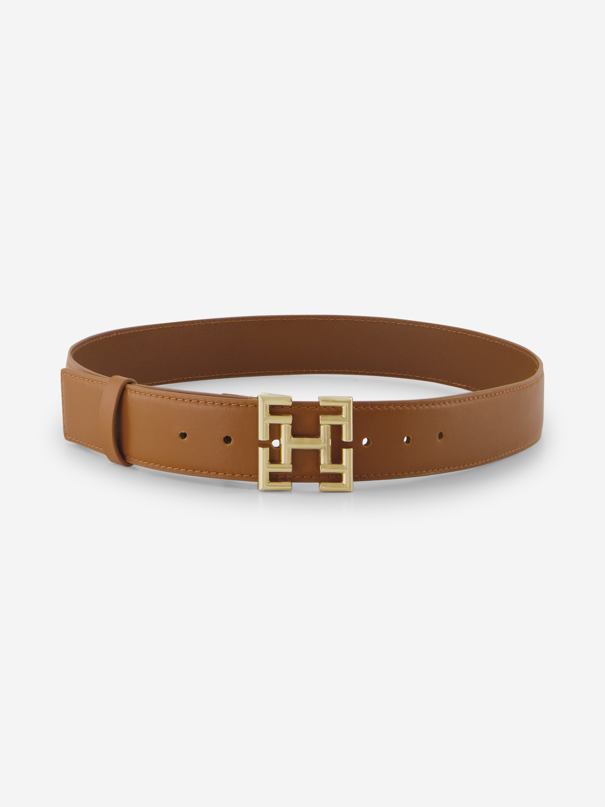 Leather belt with FIFTH HOUSE buckle