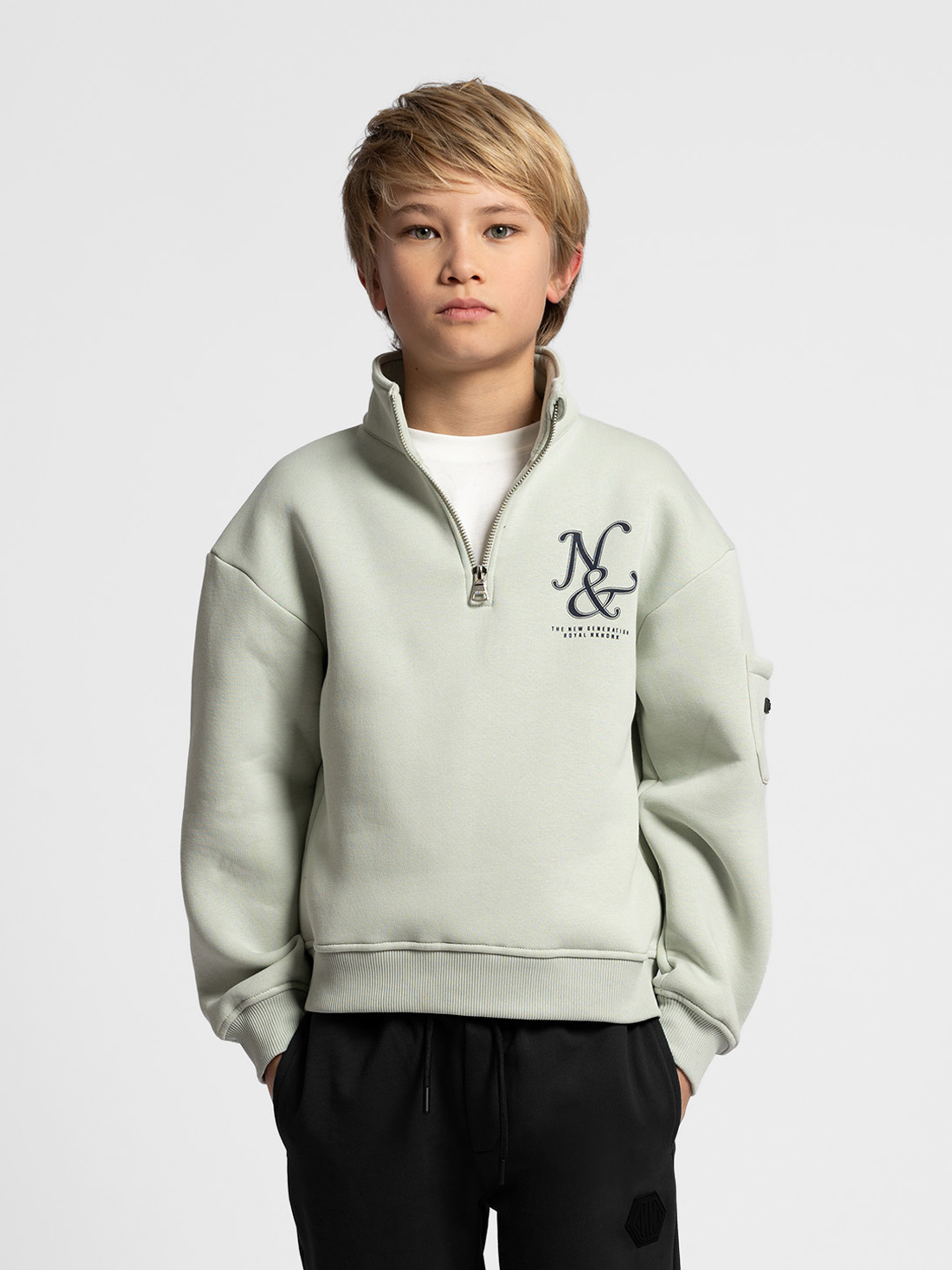 Oversized half zip sweater