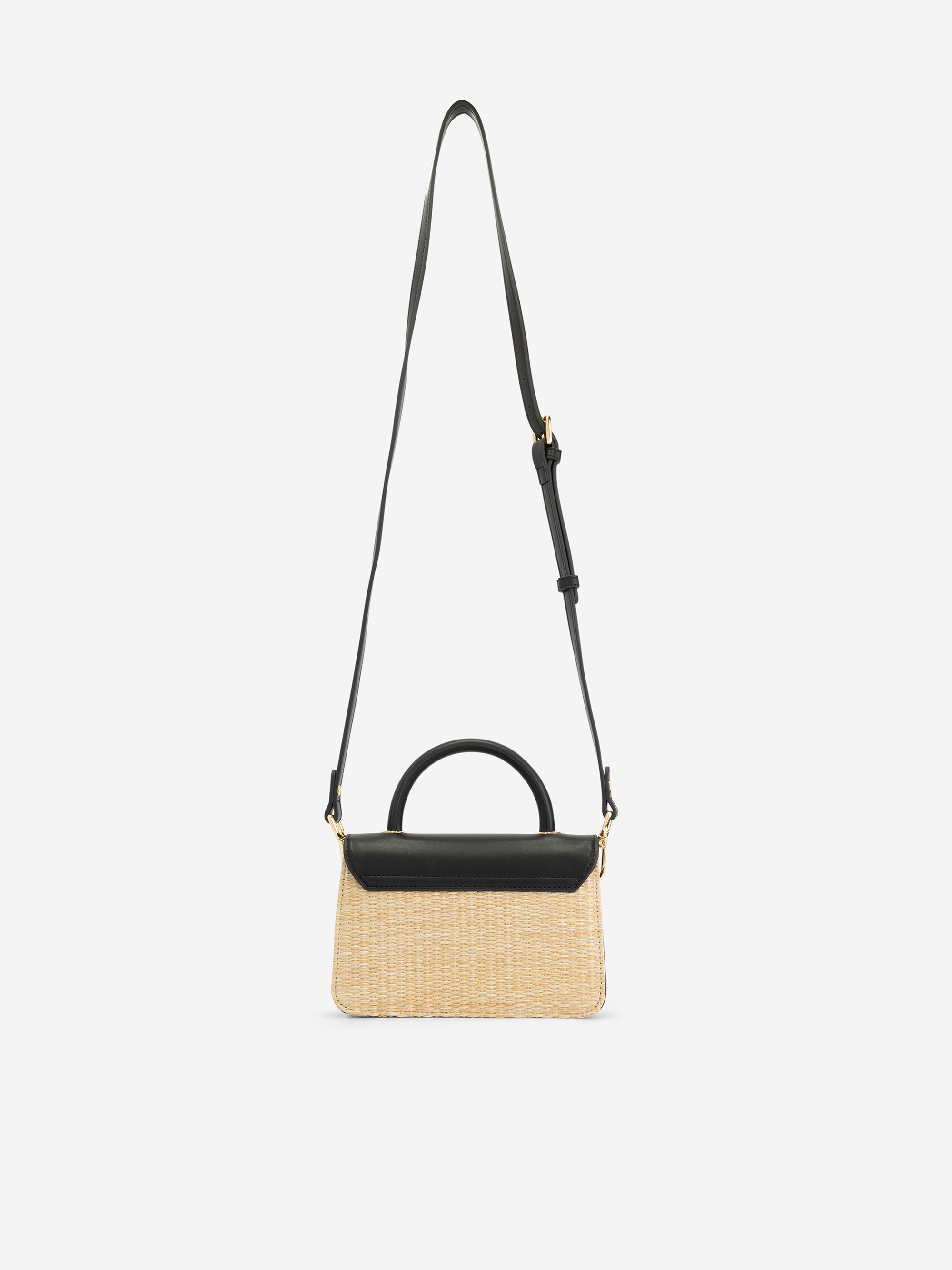 Mini wicker shoulderbag 