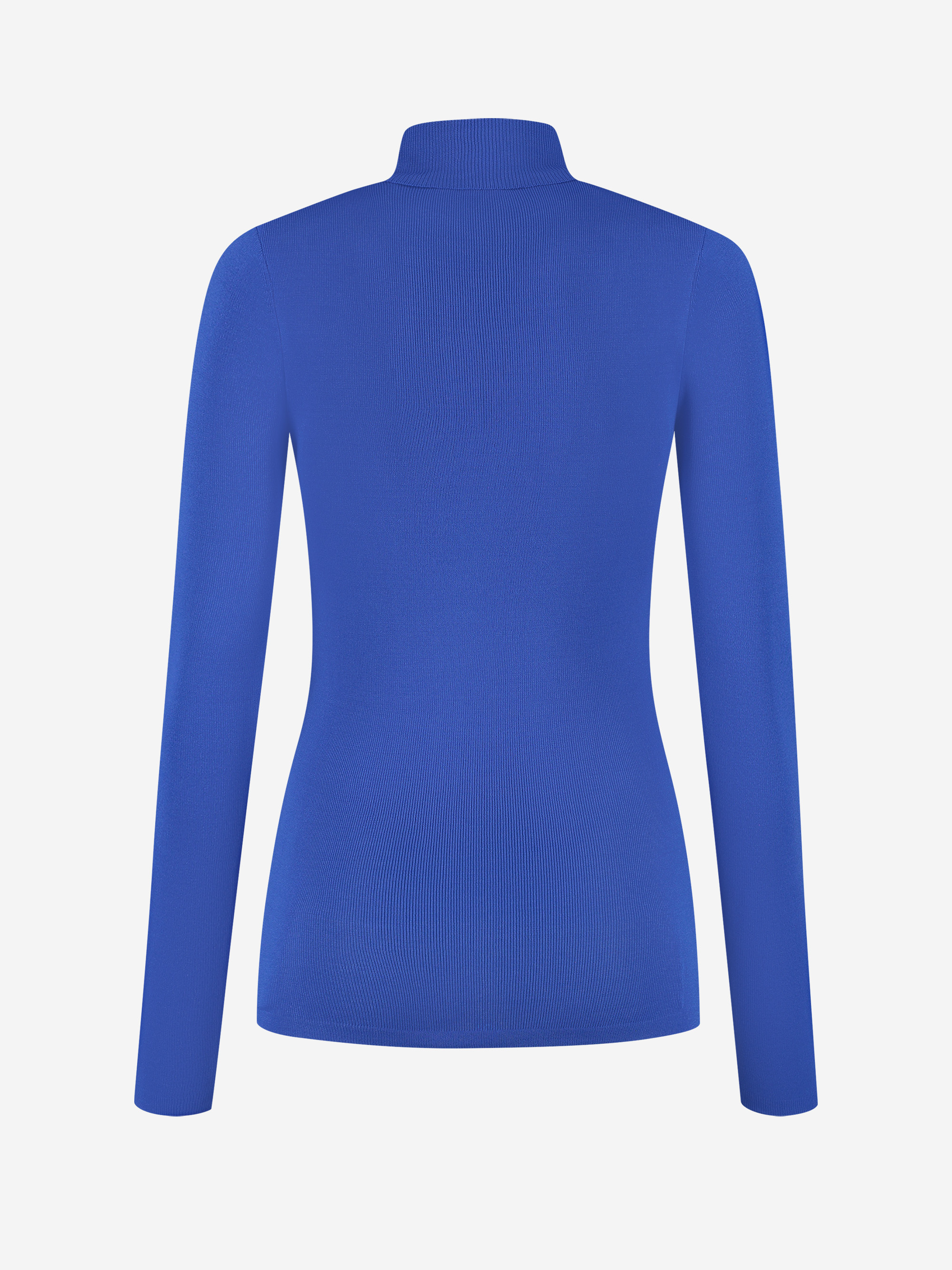 Fitted top with logo patch and turtleneck