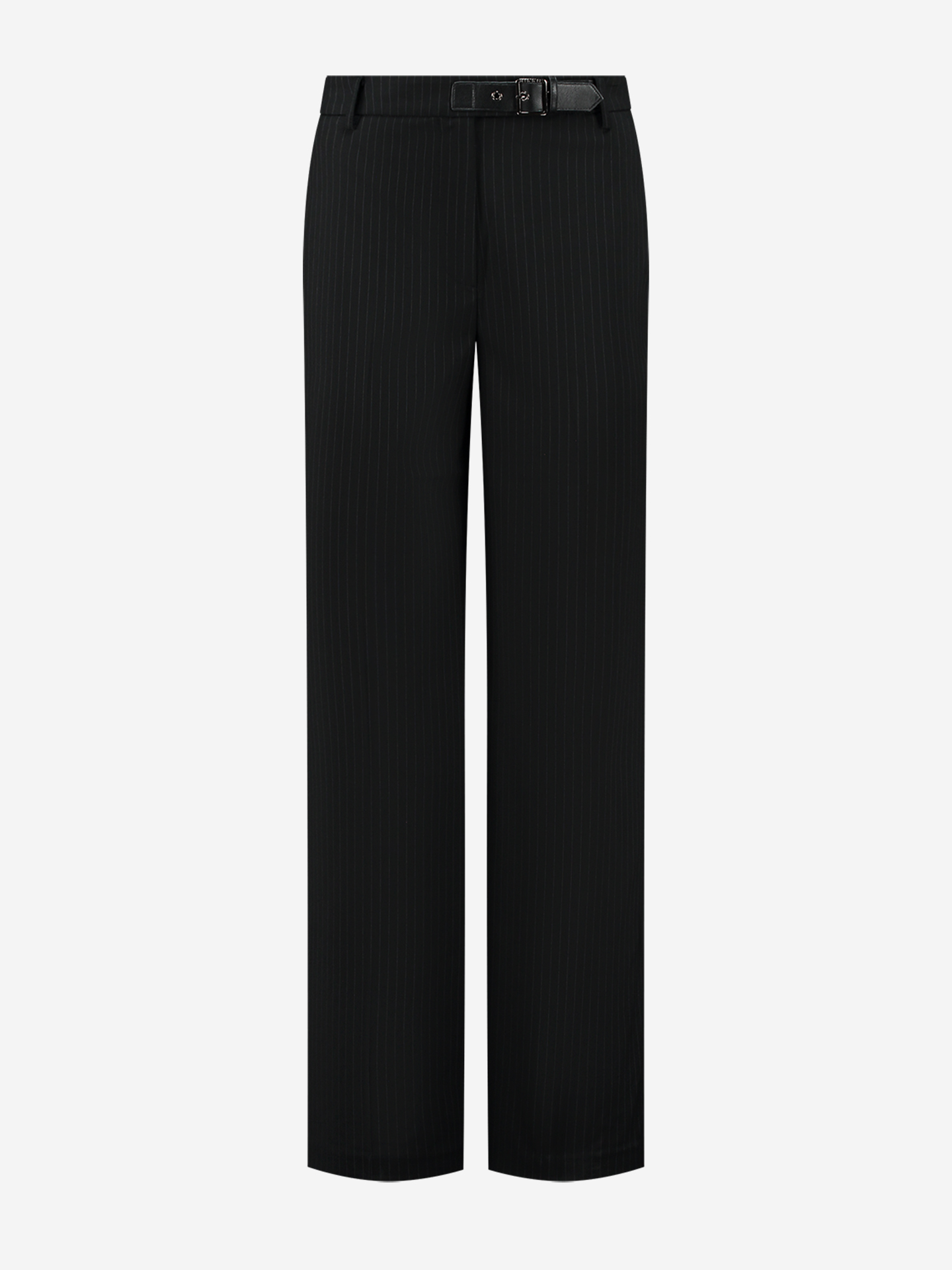 Straight striped pants with Mid rise