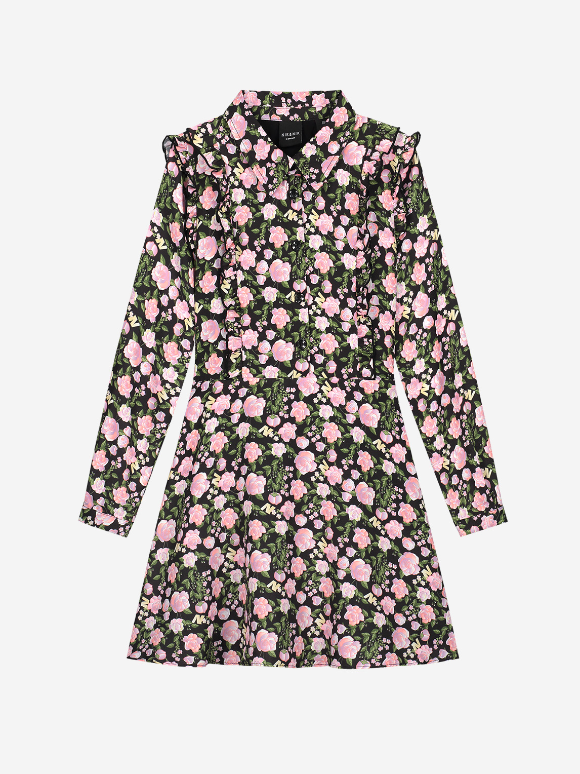 Dress with all over print
