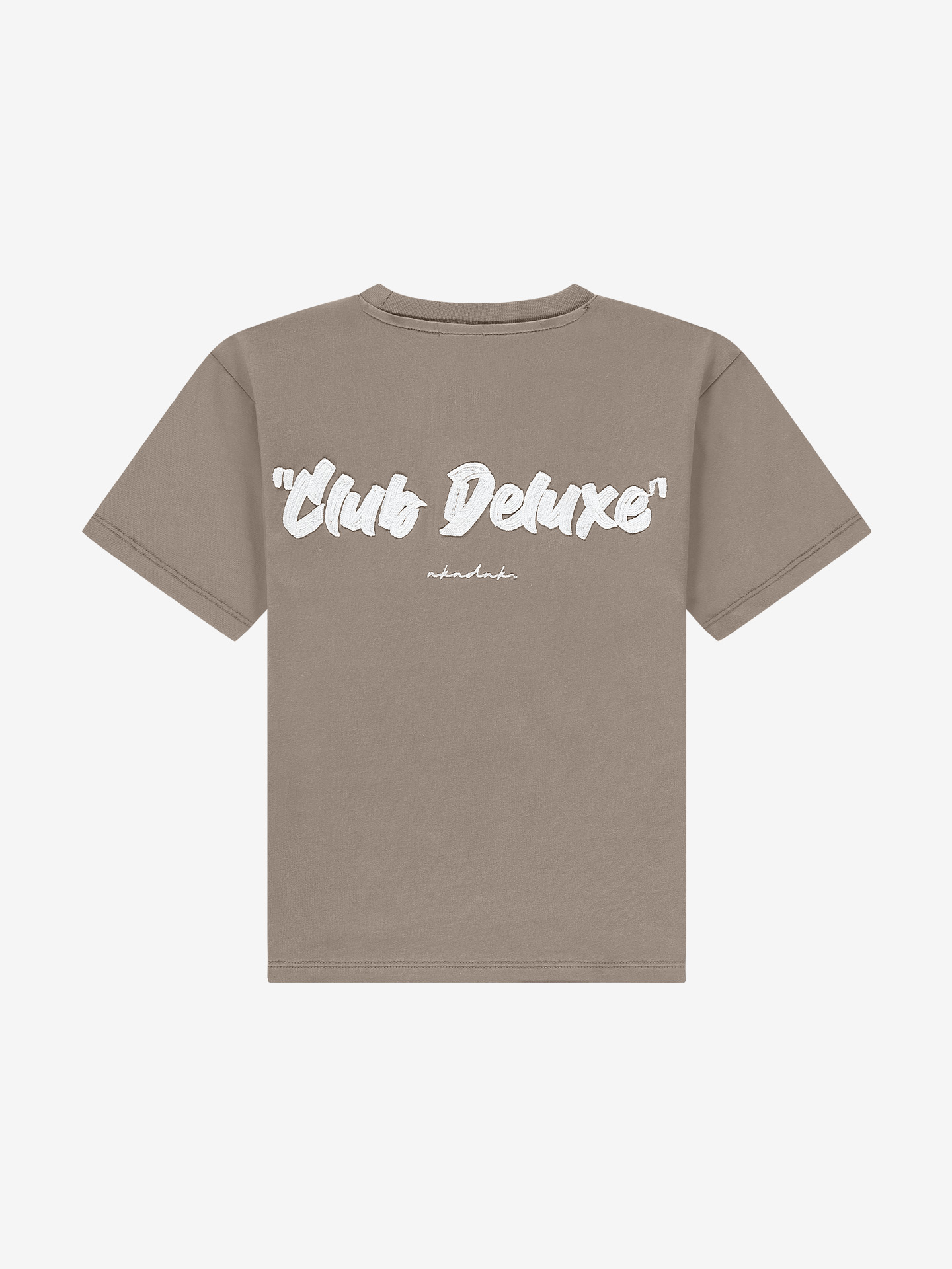 T-shirt met geborduurde tekst