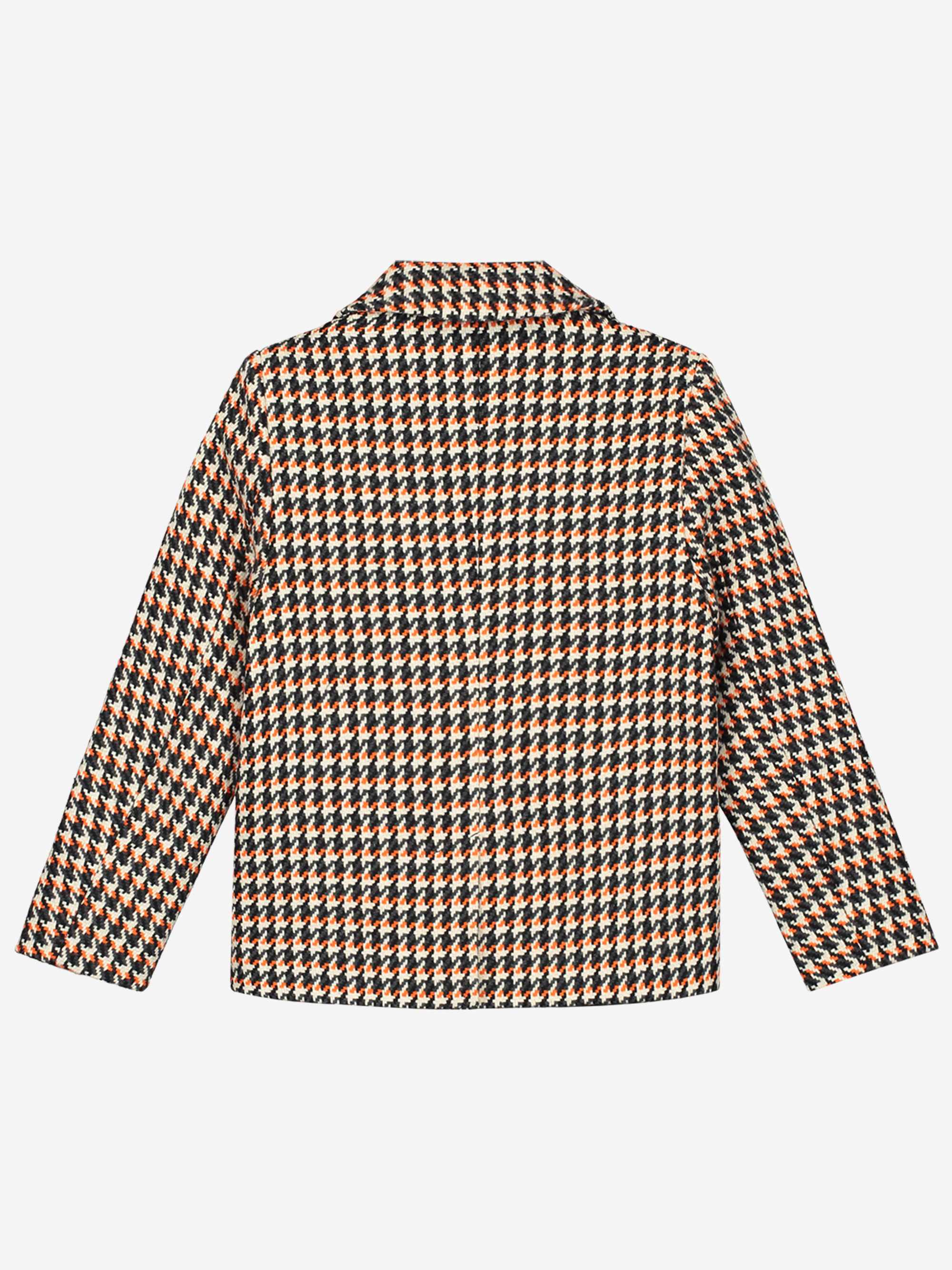 Blazer with pied-de-poule pattern