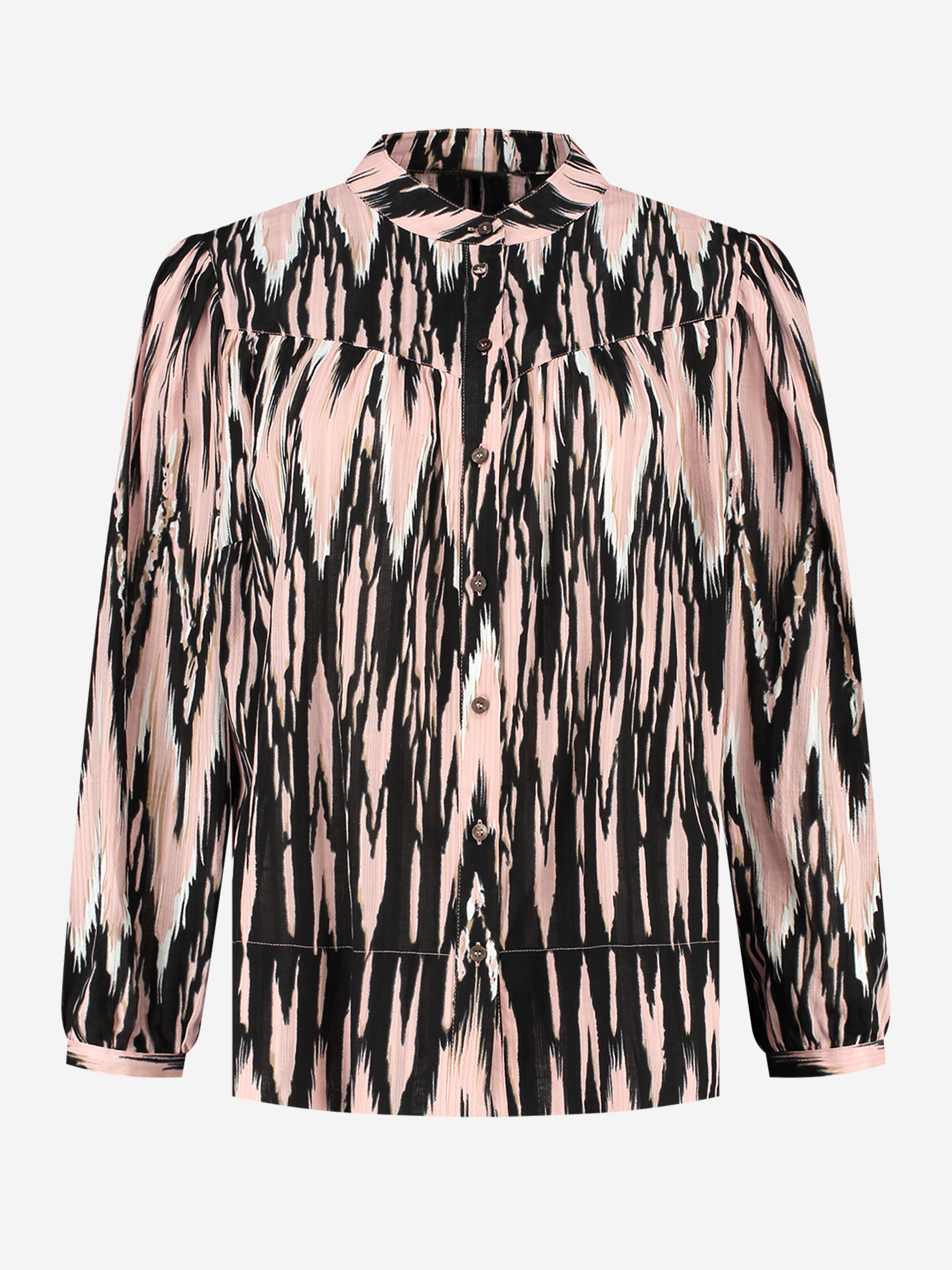 Blouse with Ikat pattern 