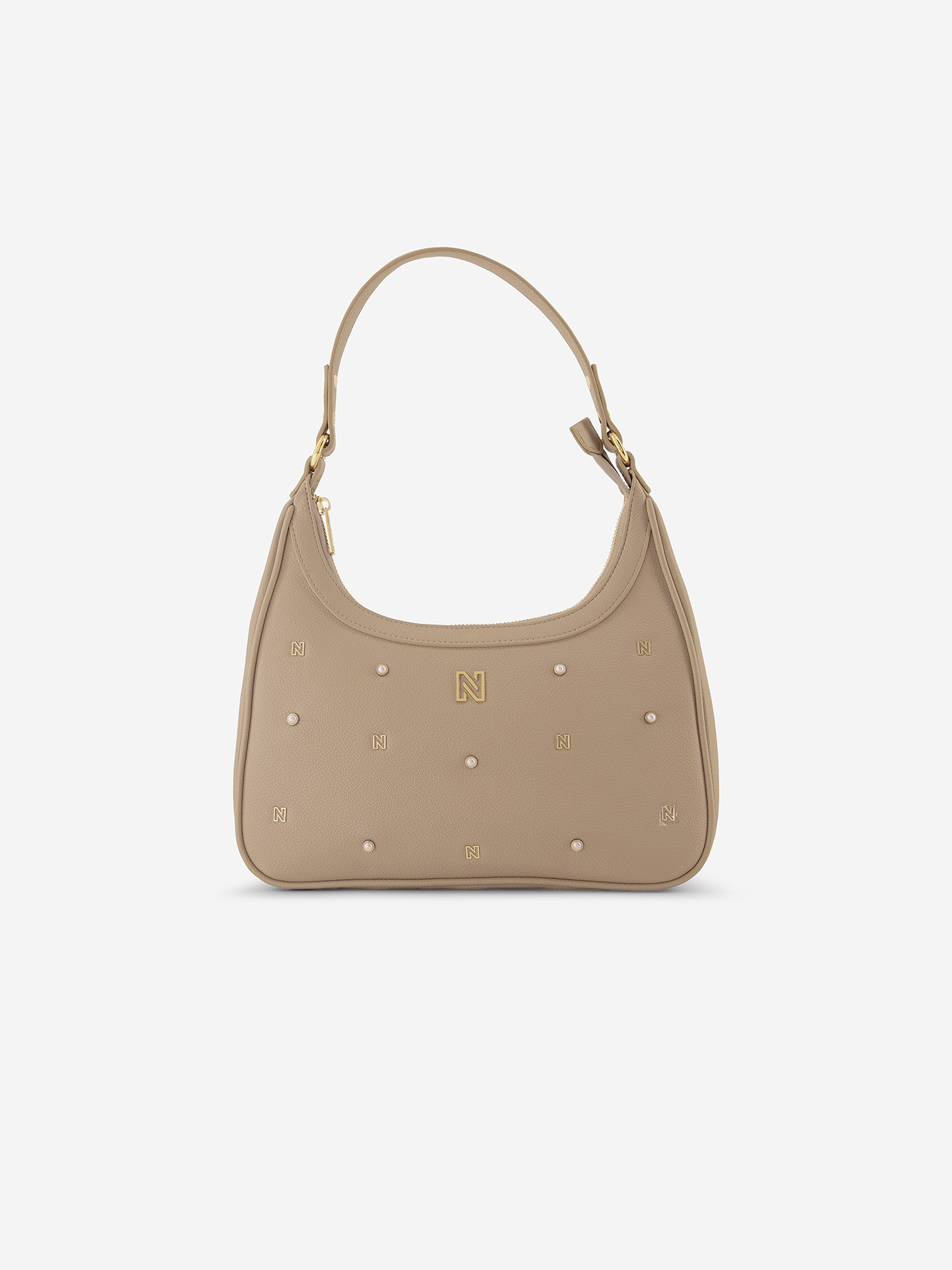 Shoulder bag with pearls