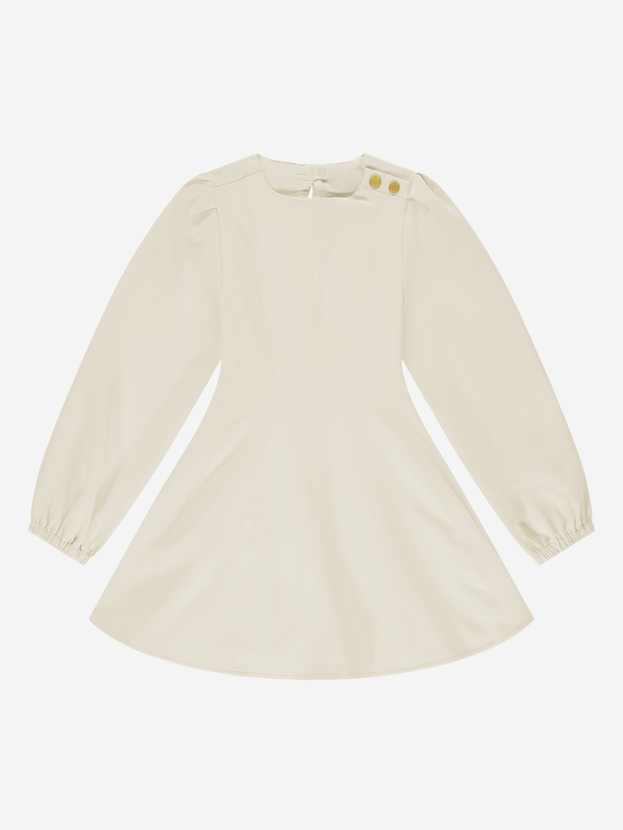 A-line dress with button detail