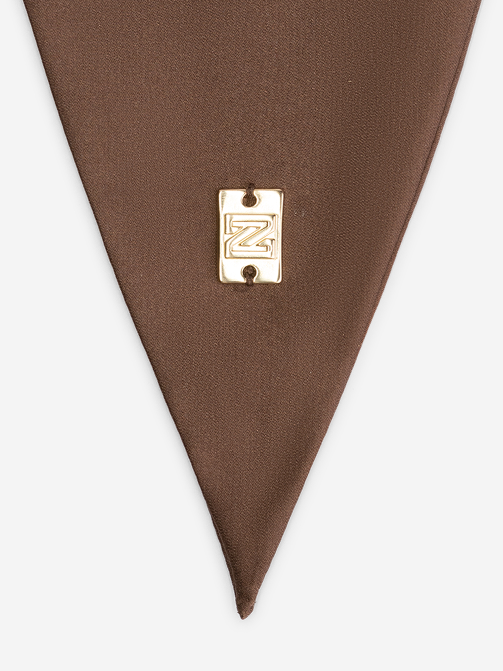 Satin look ketting with N logo