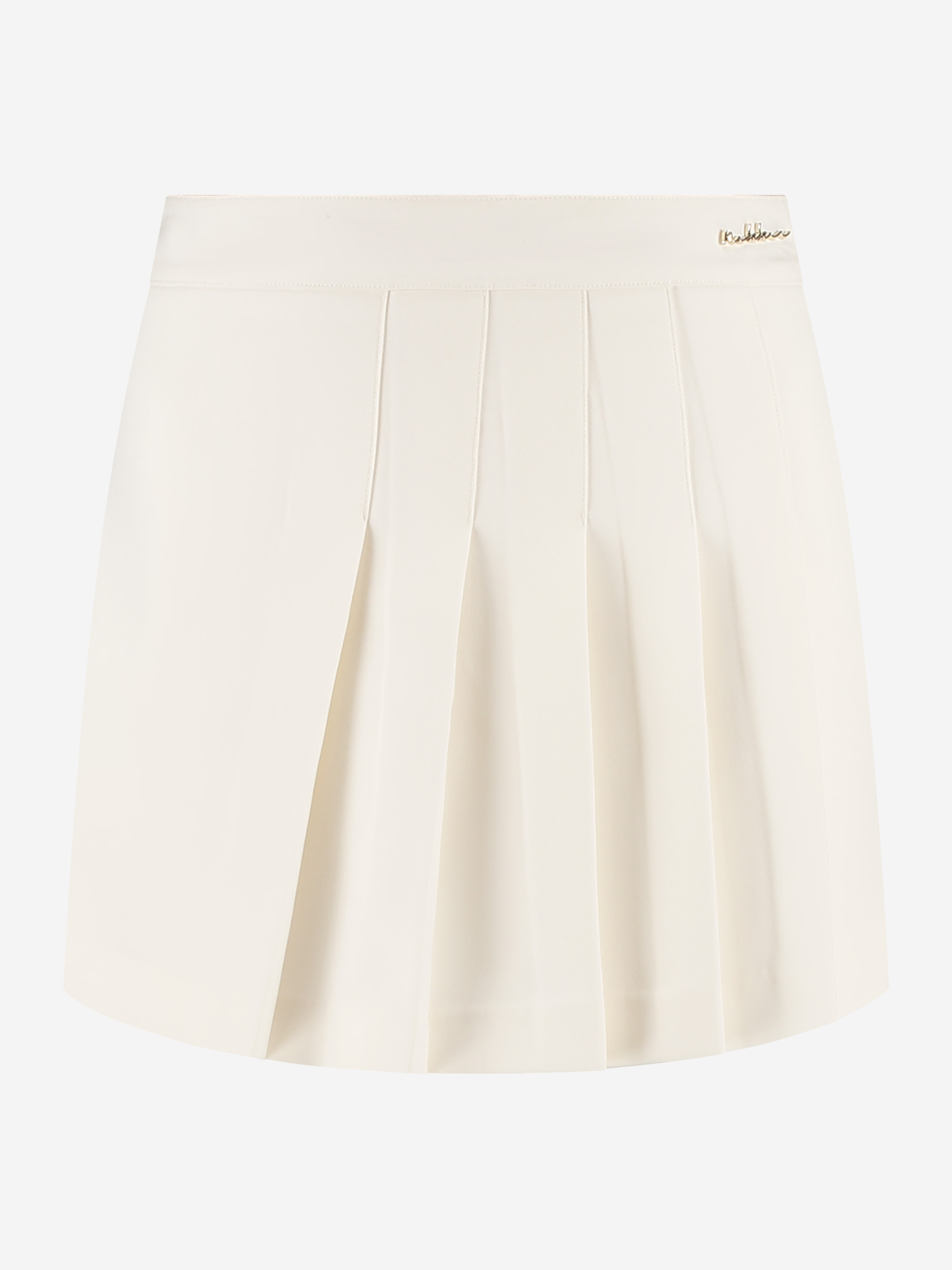 A-line skort with pleats