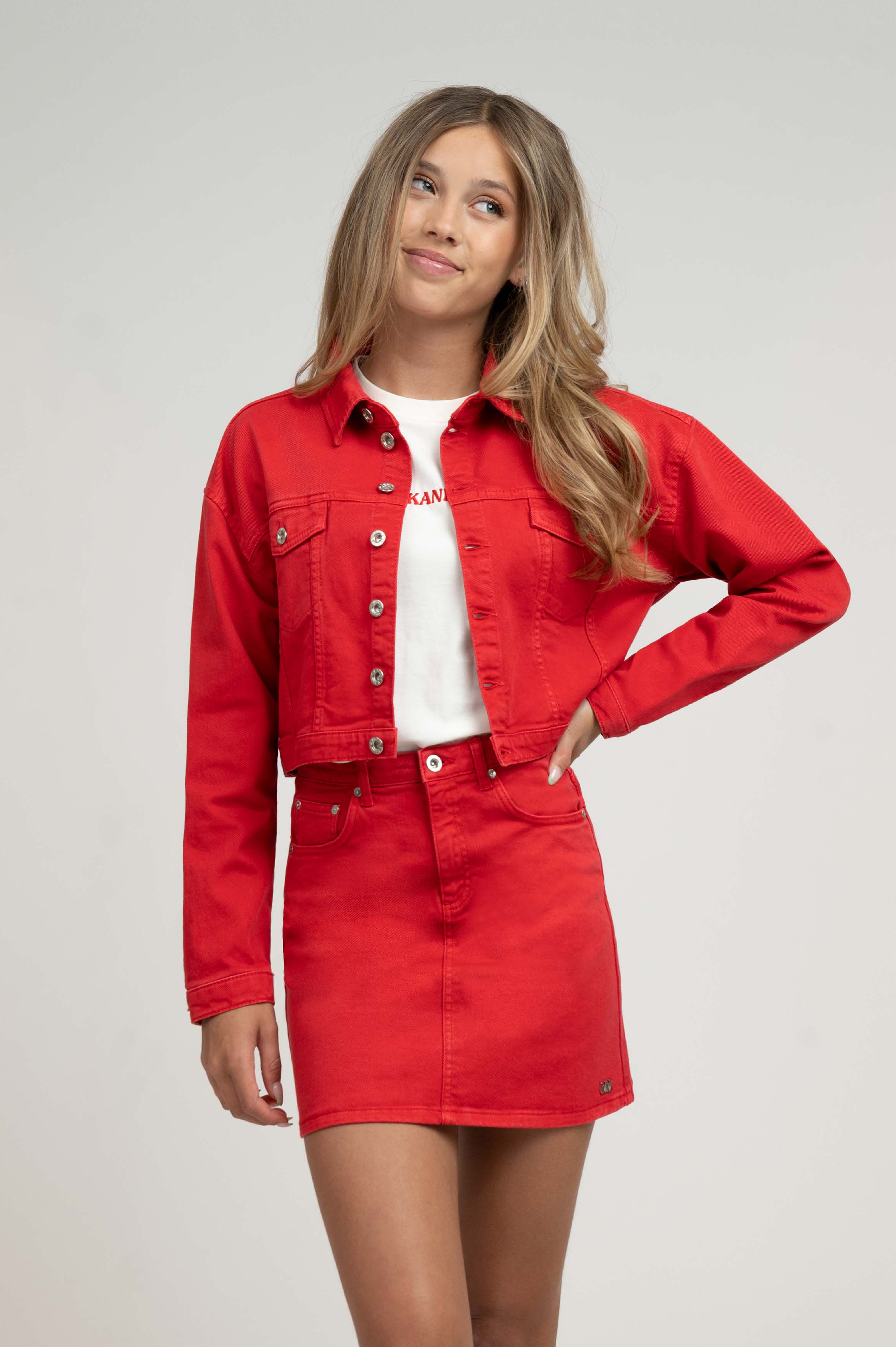  Loose fit denim jacket