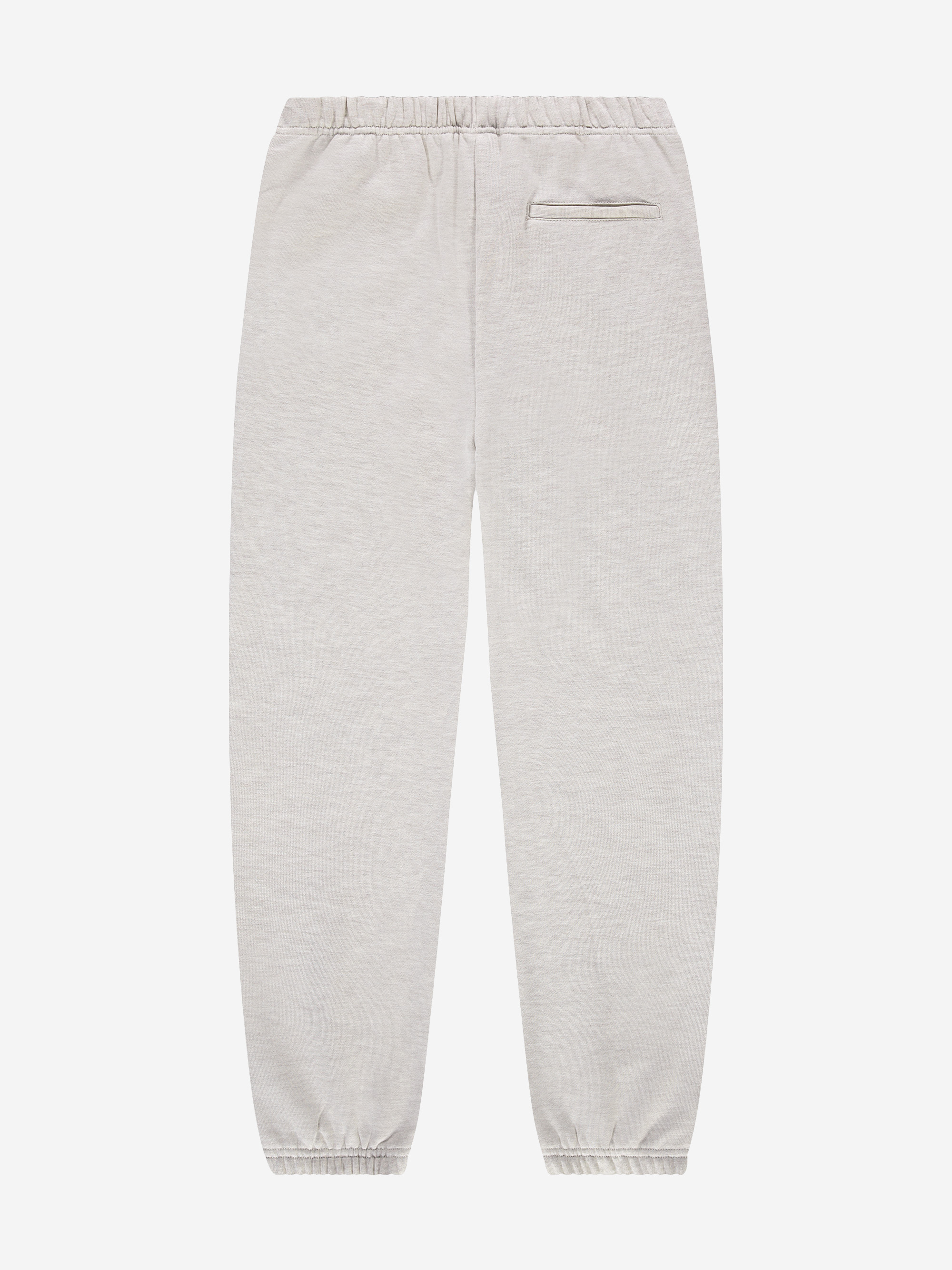 Melange sweatpants with logo patch