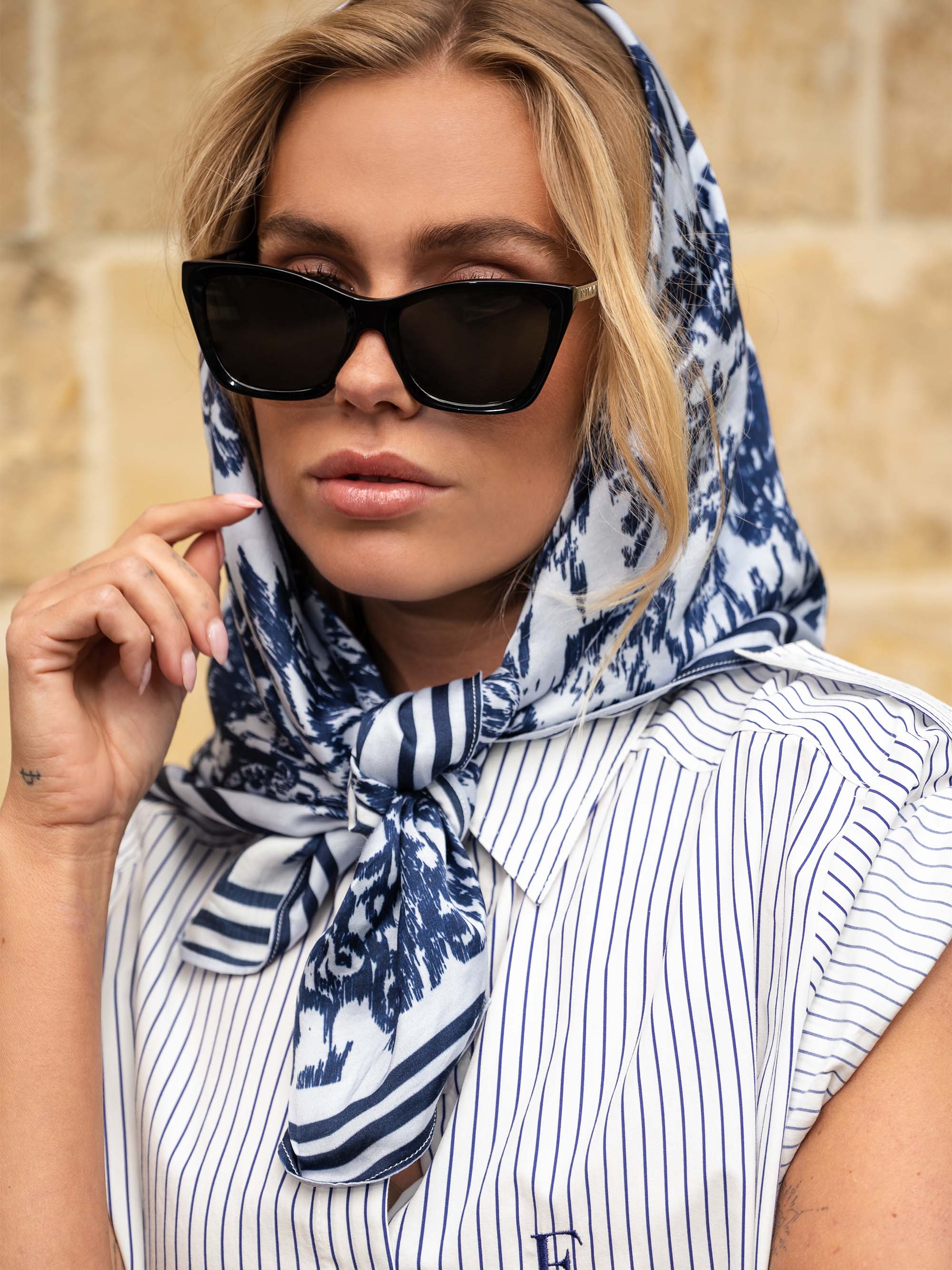 Satin look scarf 