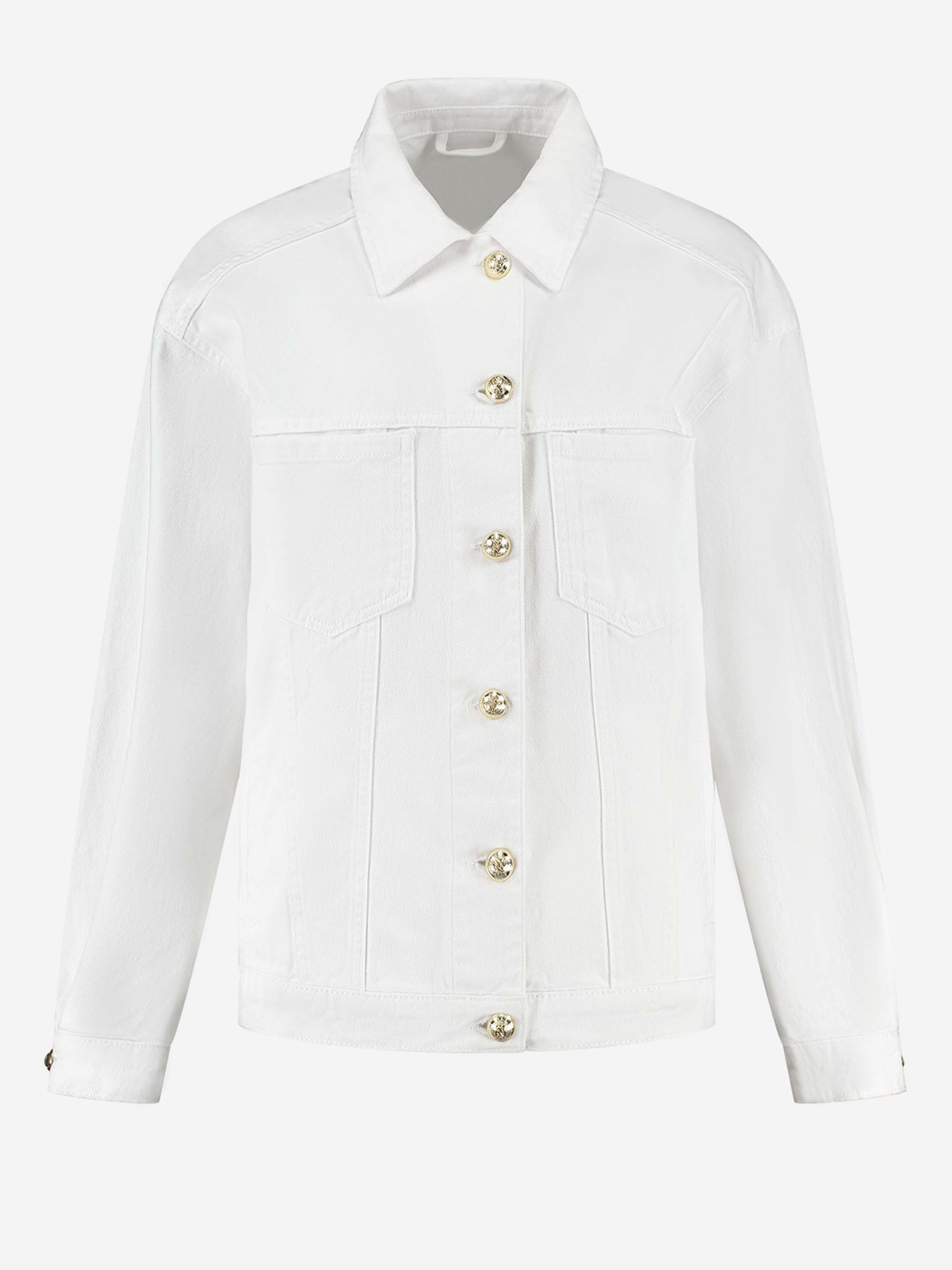 Denim jacket met loose fit 