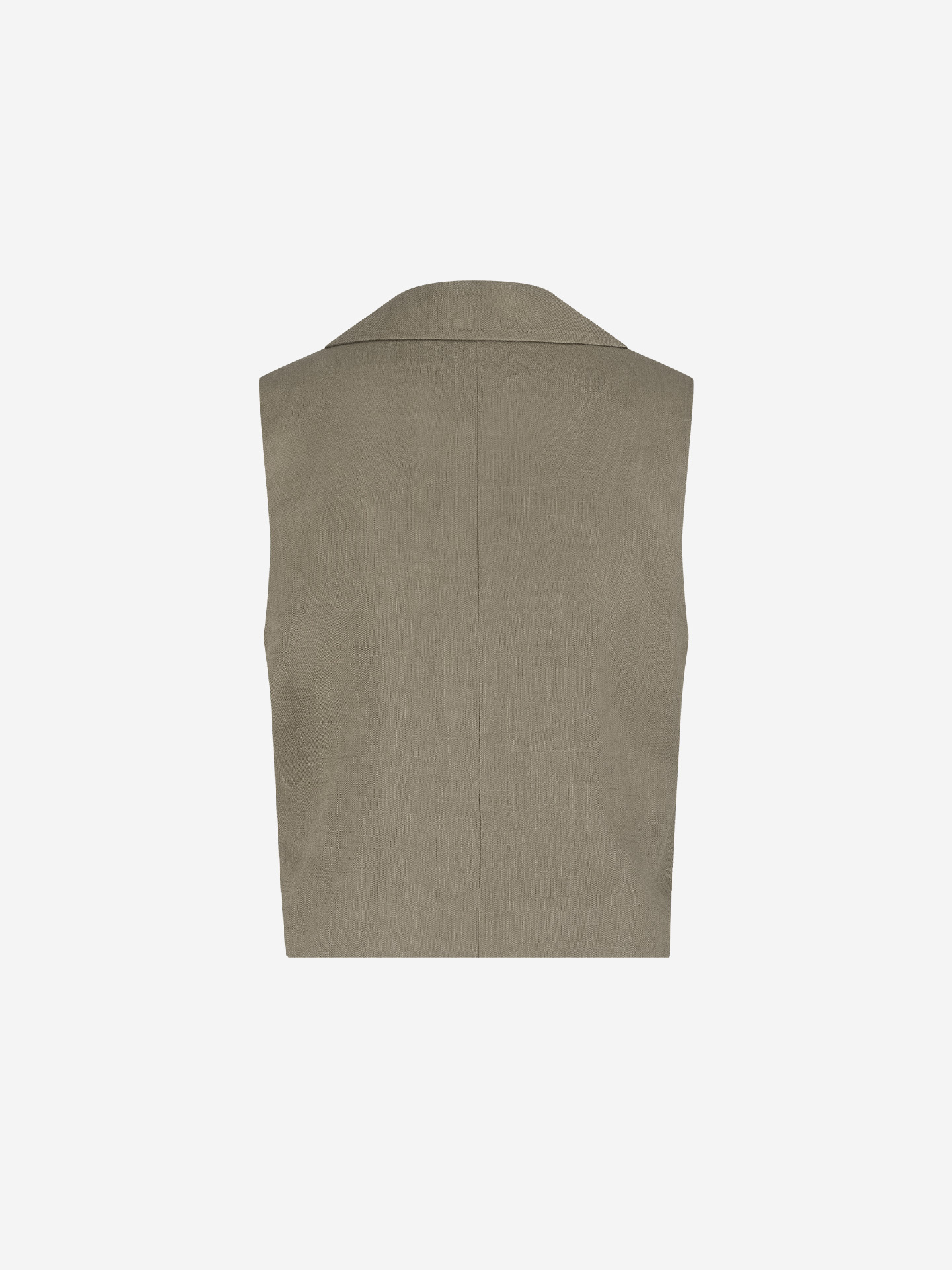 Melange waistcoat with decorative buttons