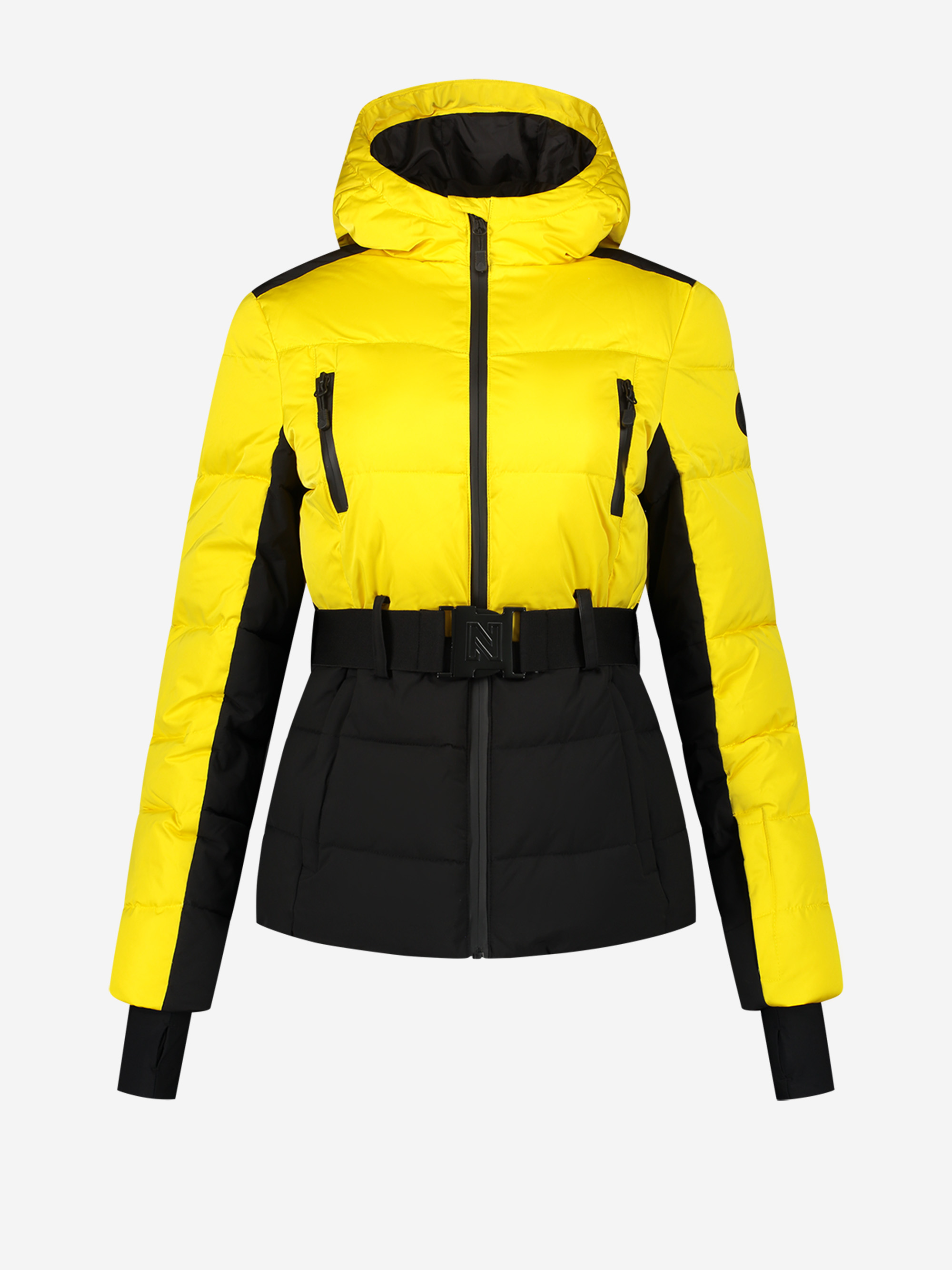 Ski jacket with belt 