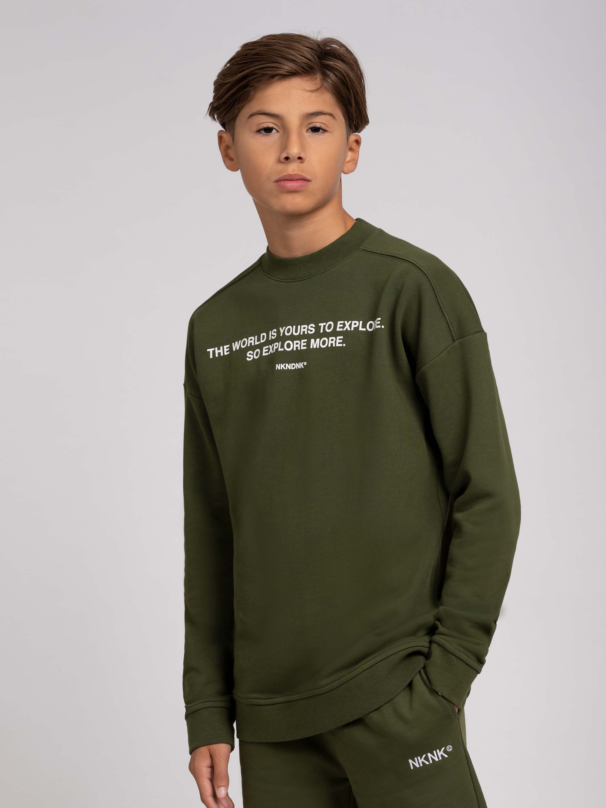 Sweatshirt with quote