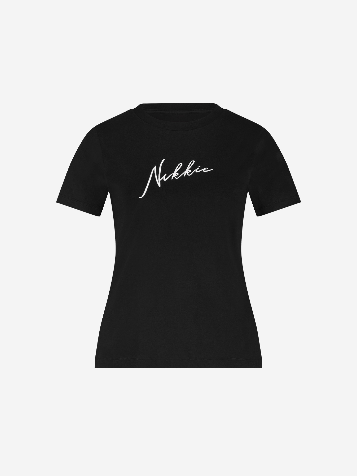 T-shirt with embroidered logo