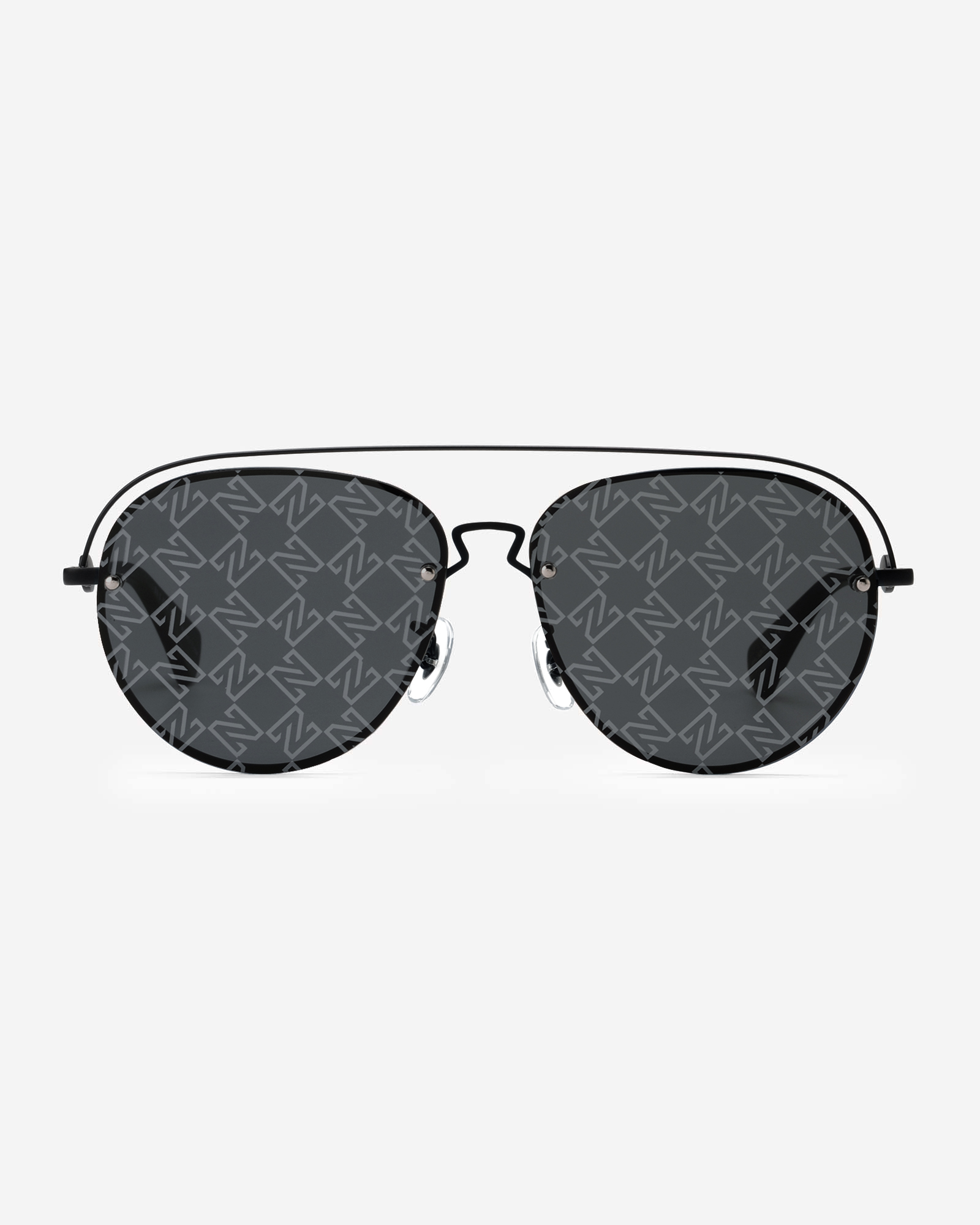 aviator sunglasses with N logo monogram