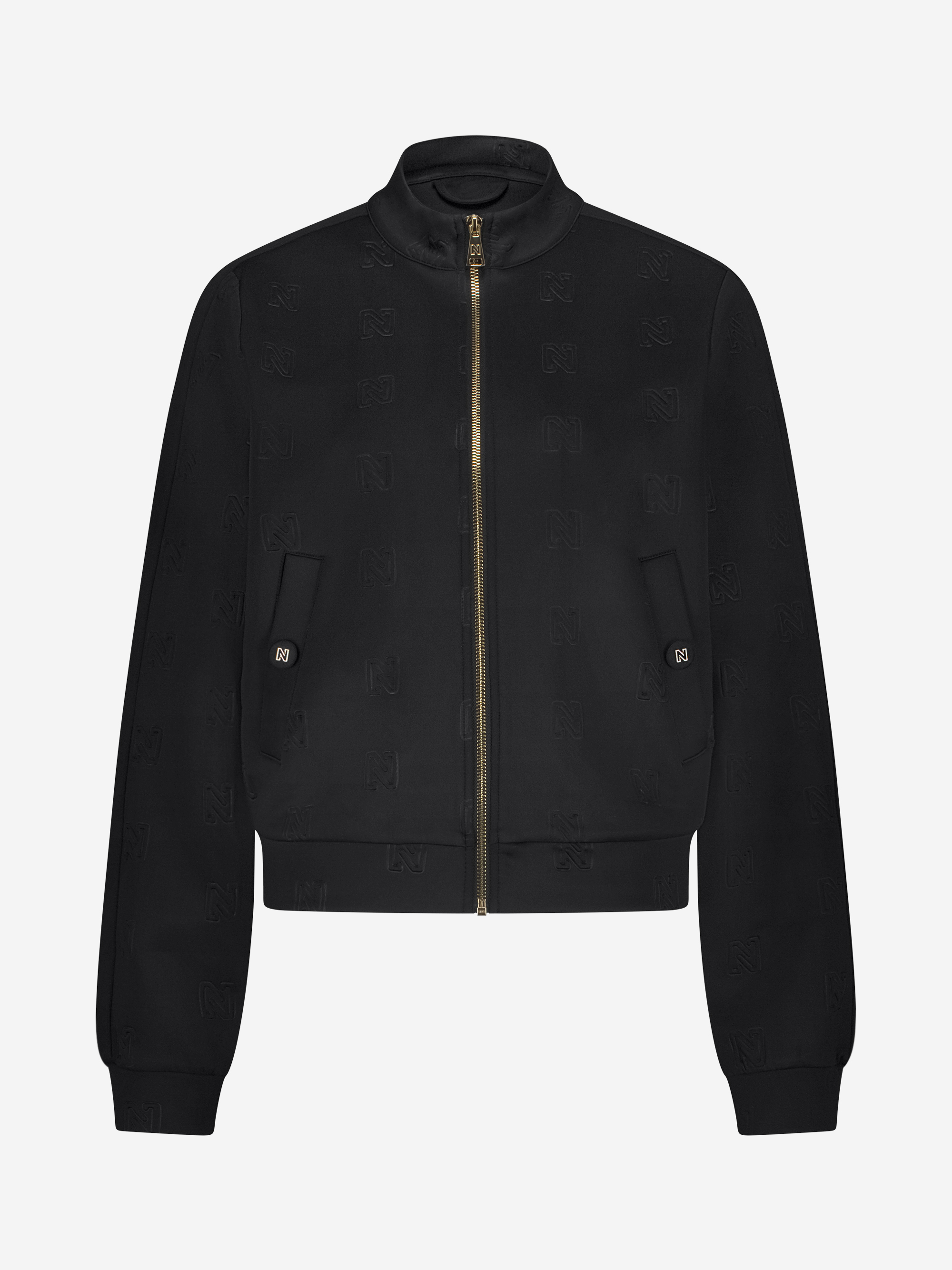 Losvallend jack met logo patroon