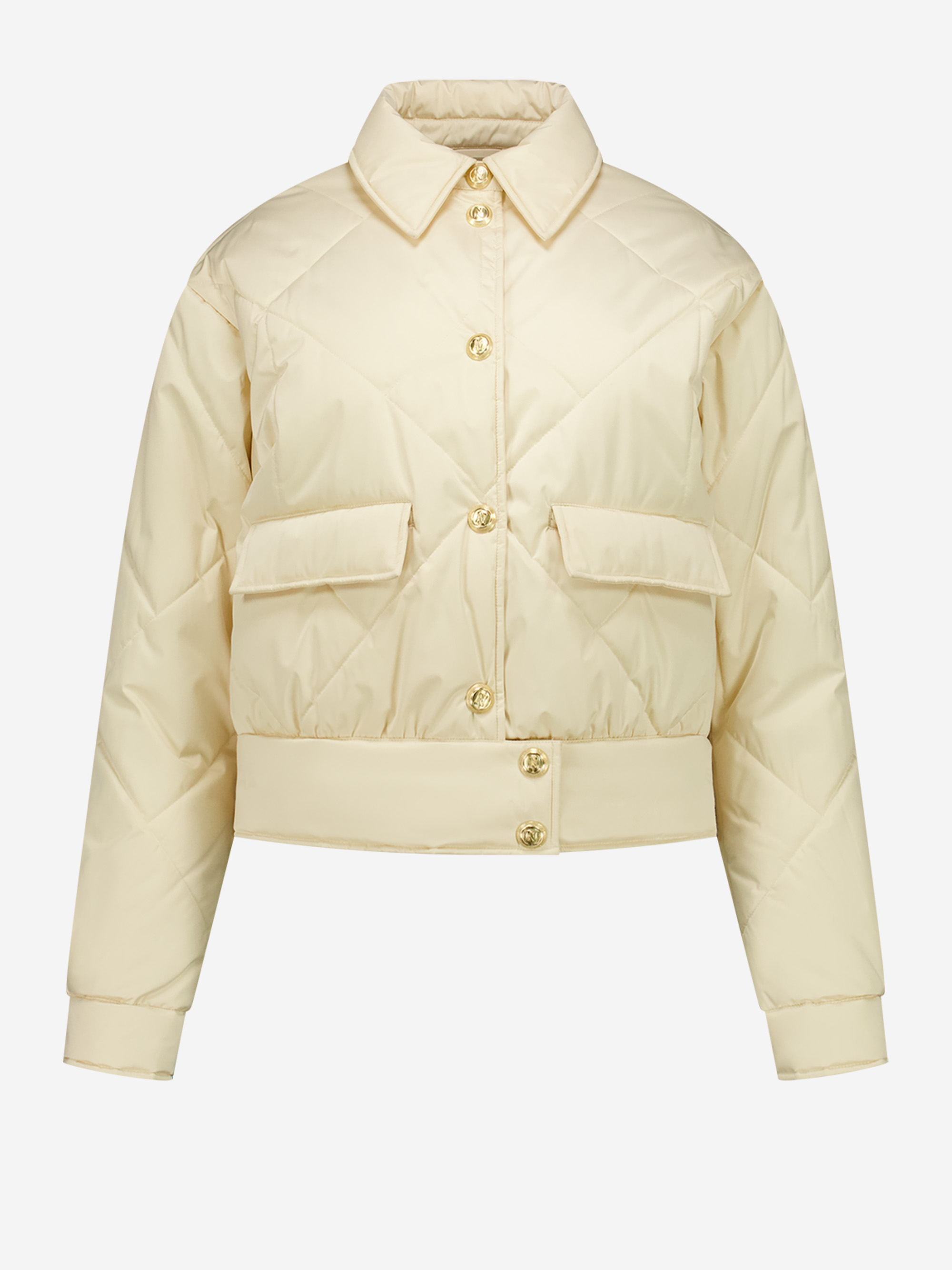 Puffer jacket with collar