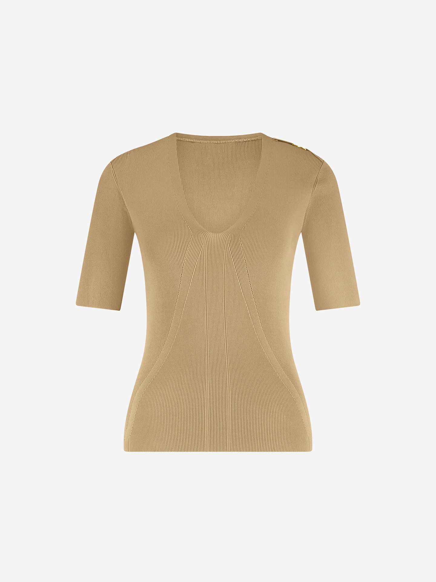 Ribbed top with logo detail