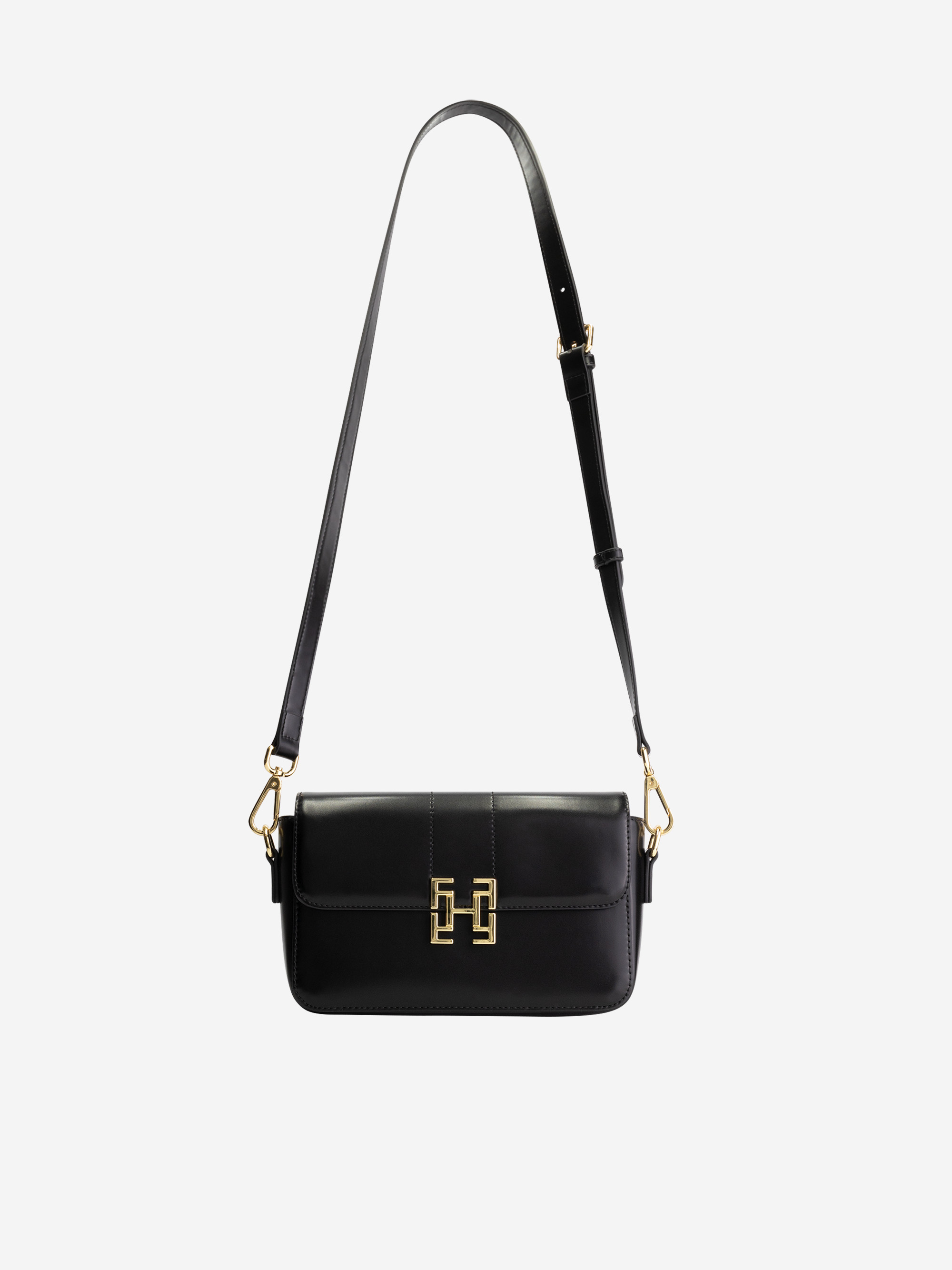 Faux leather bag with FH buckle