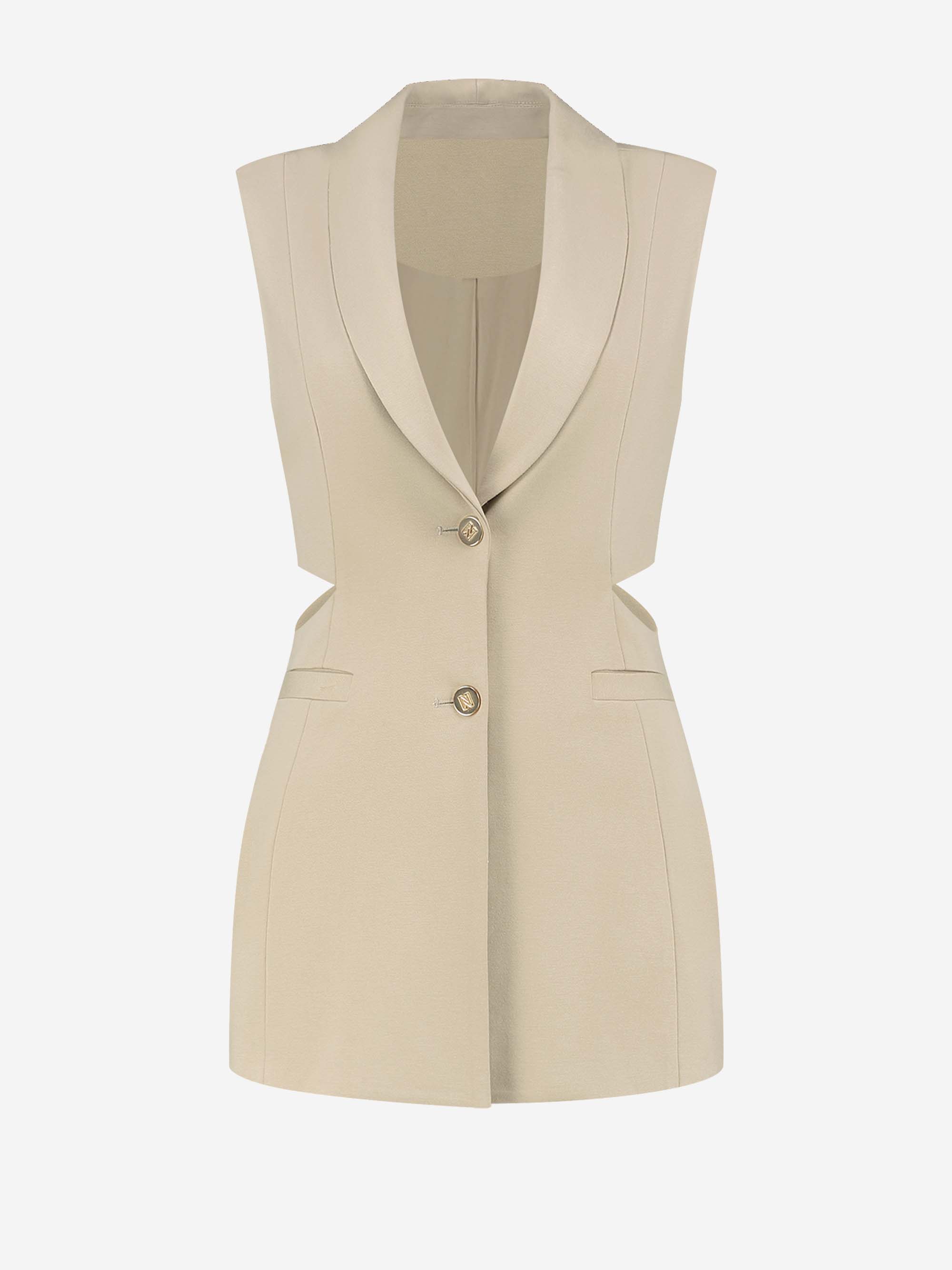 Gilet met cut-outs