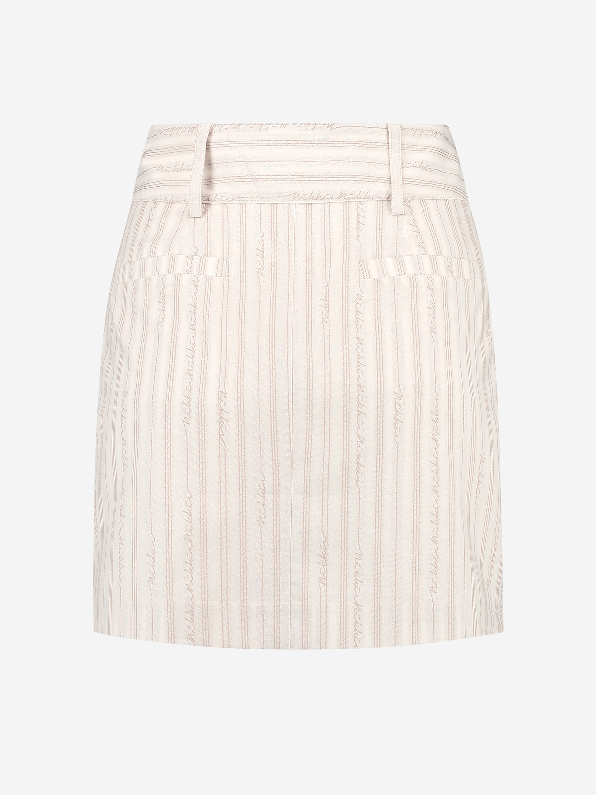 Skirt with logo pattern