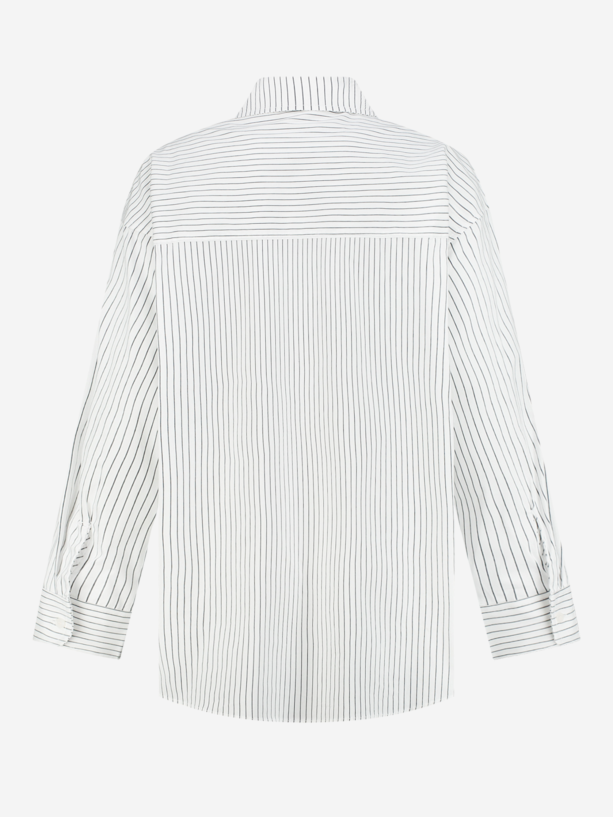 Loose fit cotton blouse with stripes