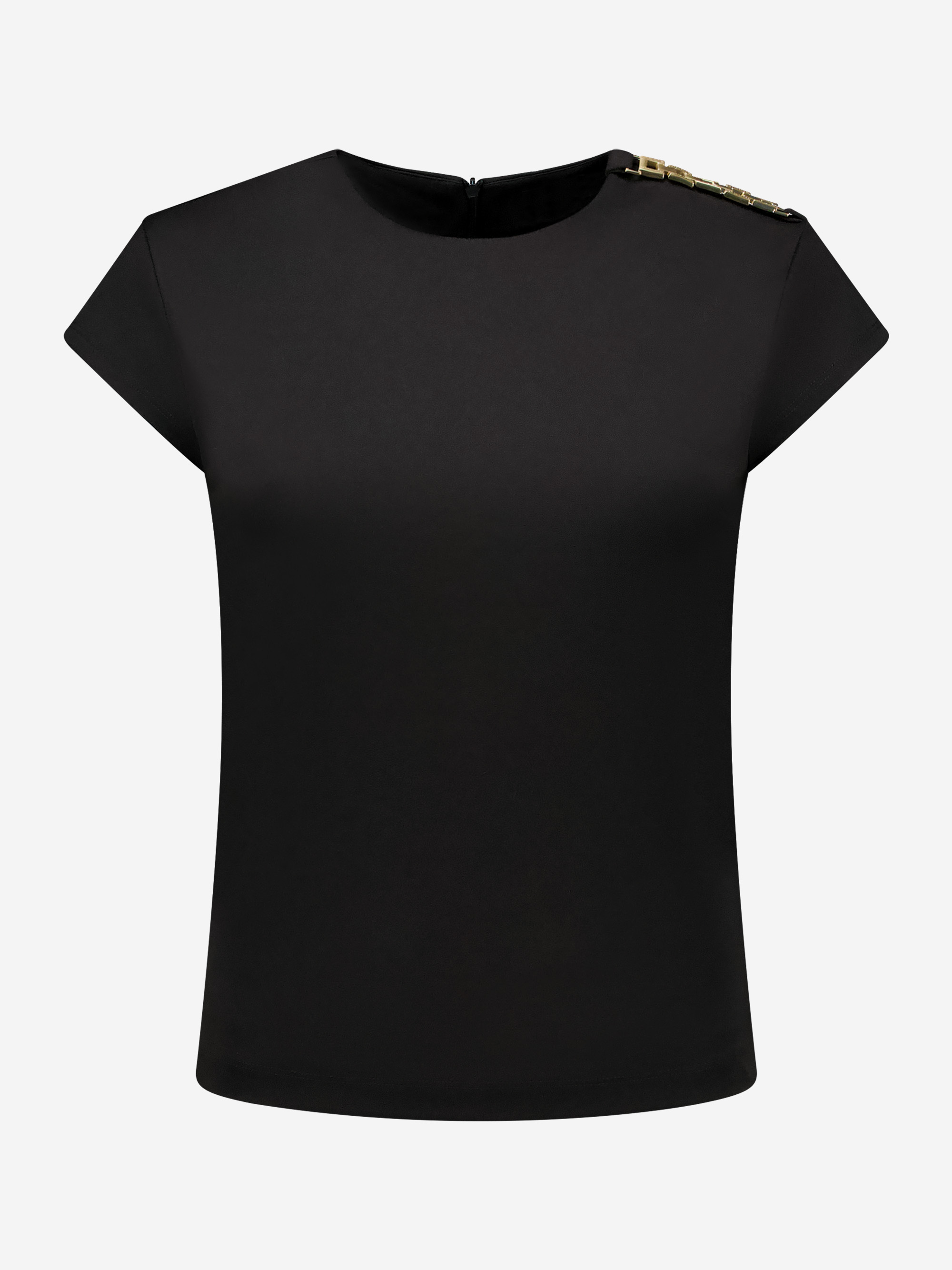 Fitted top with chain detail