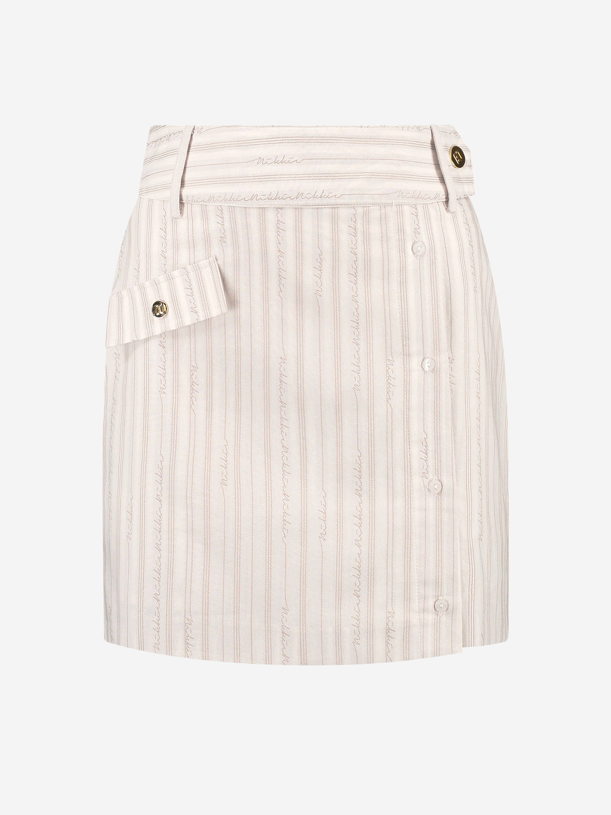 Skirt with logo pattern