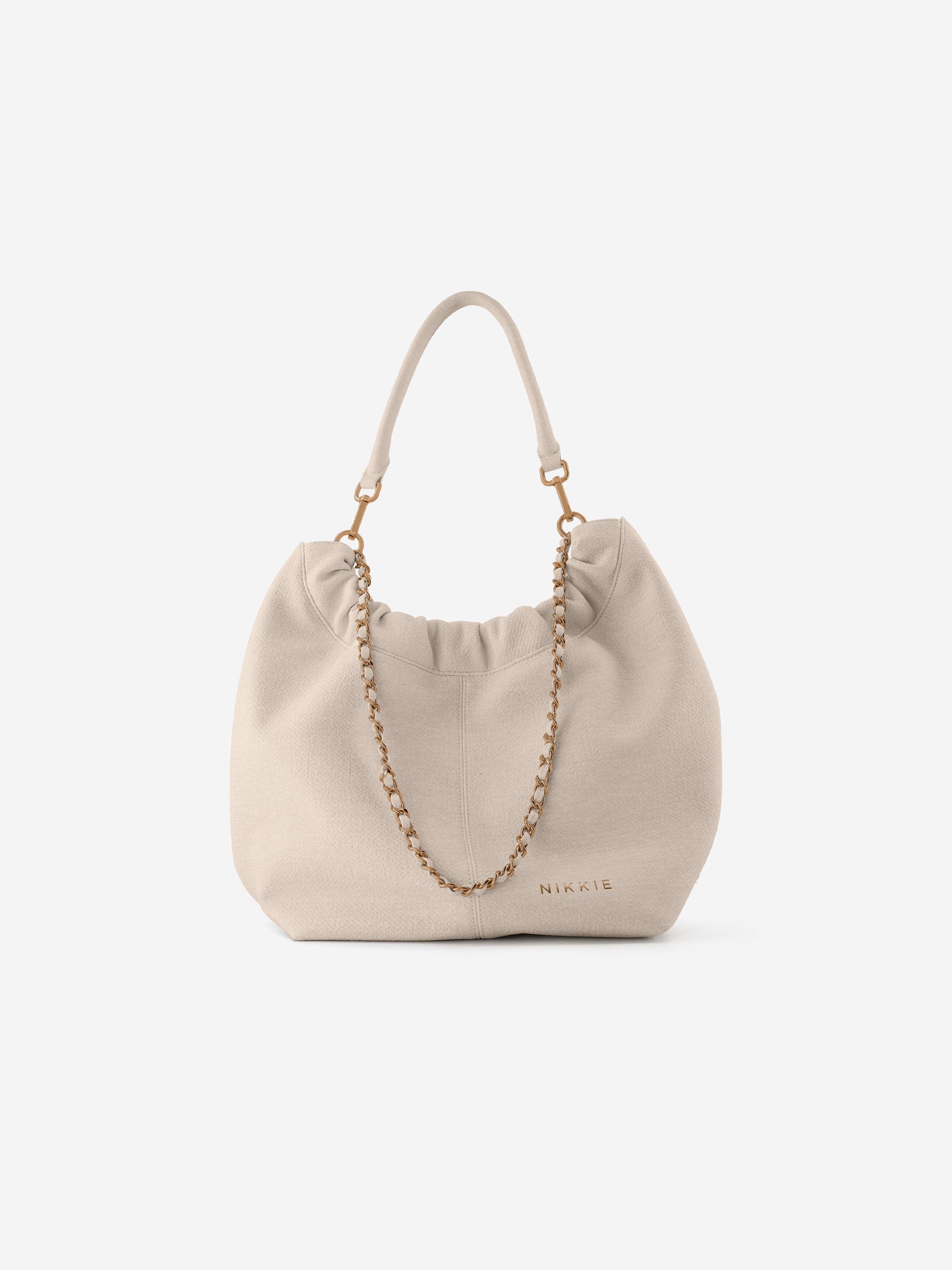 Denim hobo bag