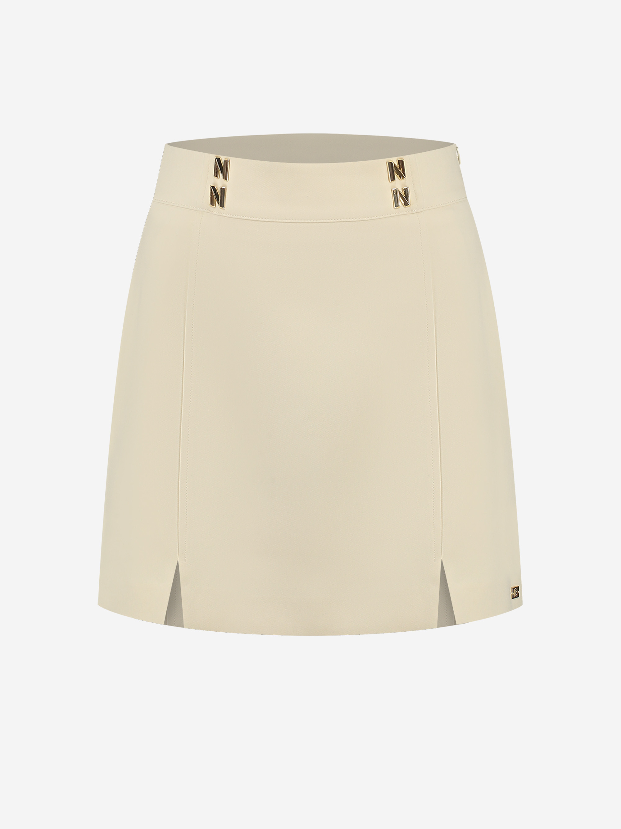 Fitted skirt with split