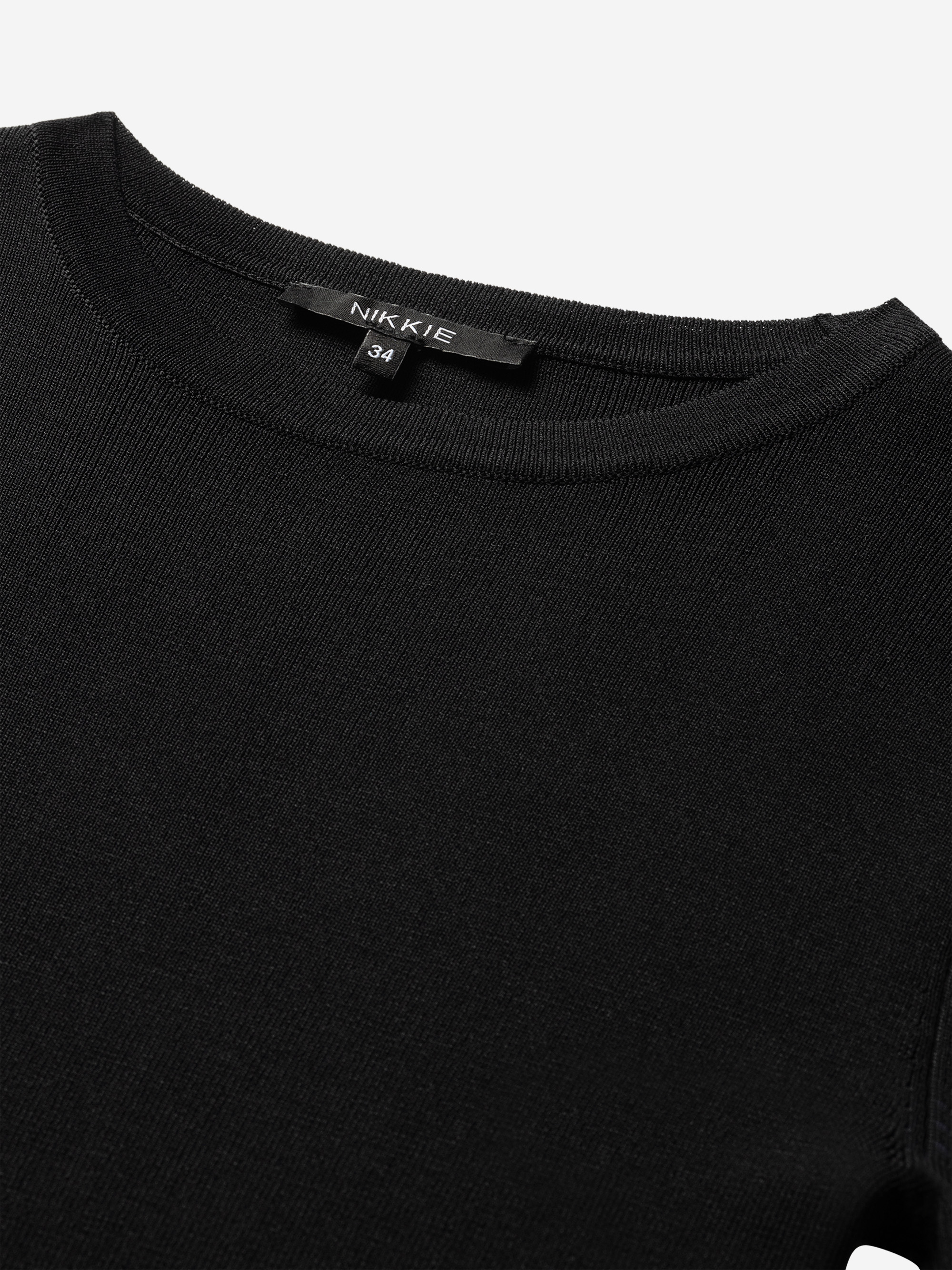 Ribbed top with long sleeves