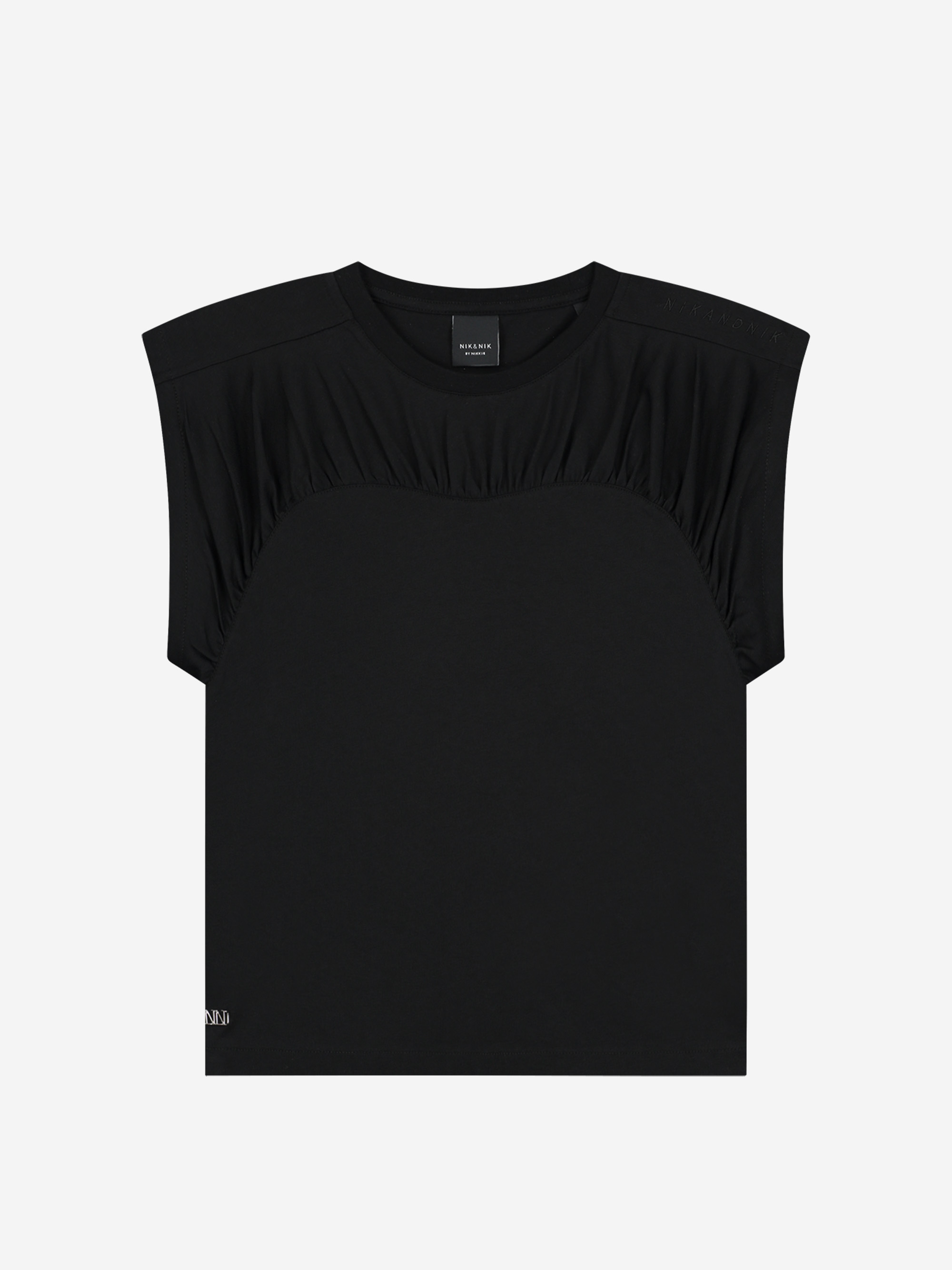 T-shirt met boxy fit
