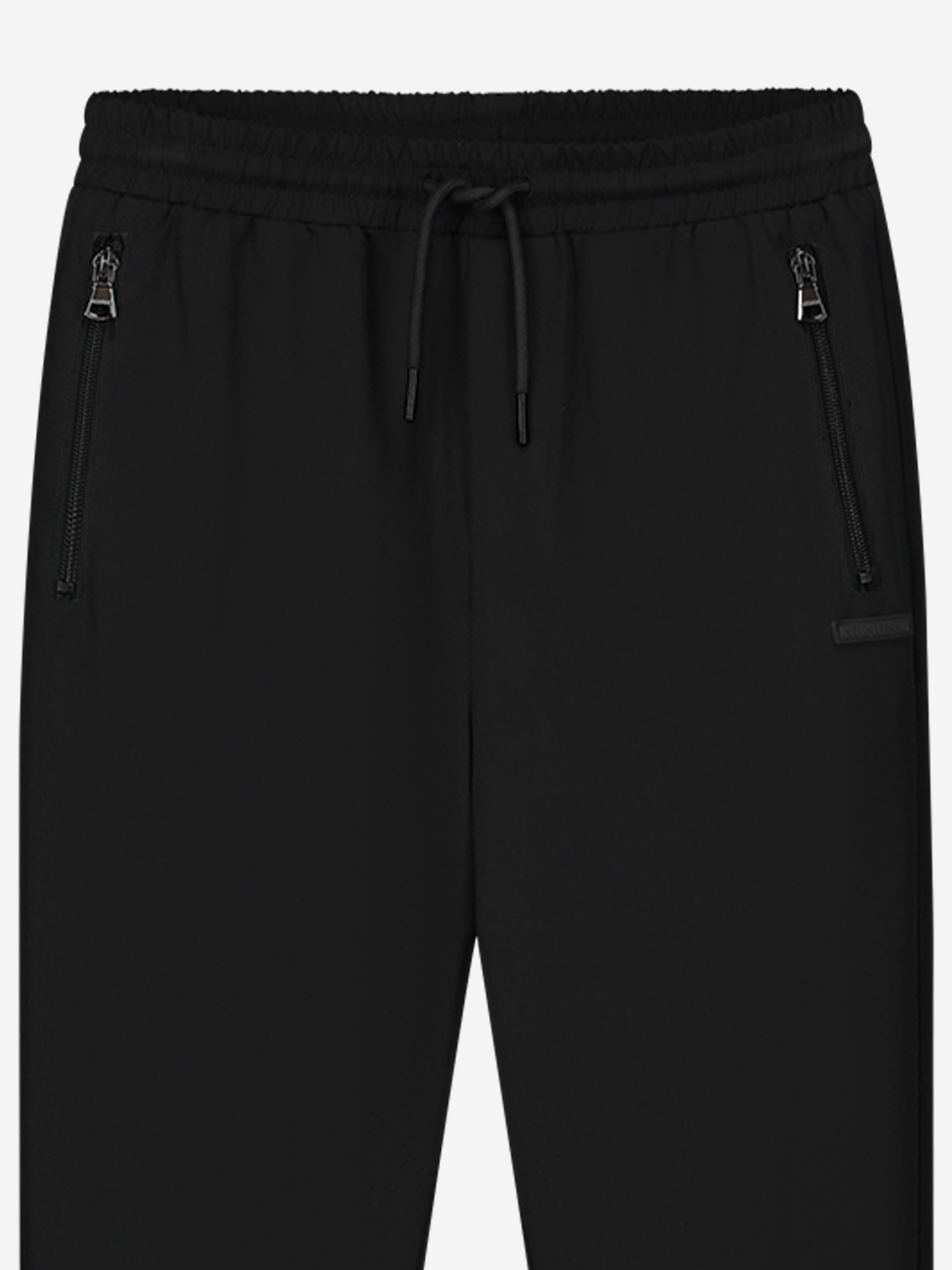 Sweatpants with cord and elastic waistband