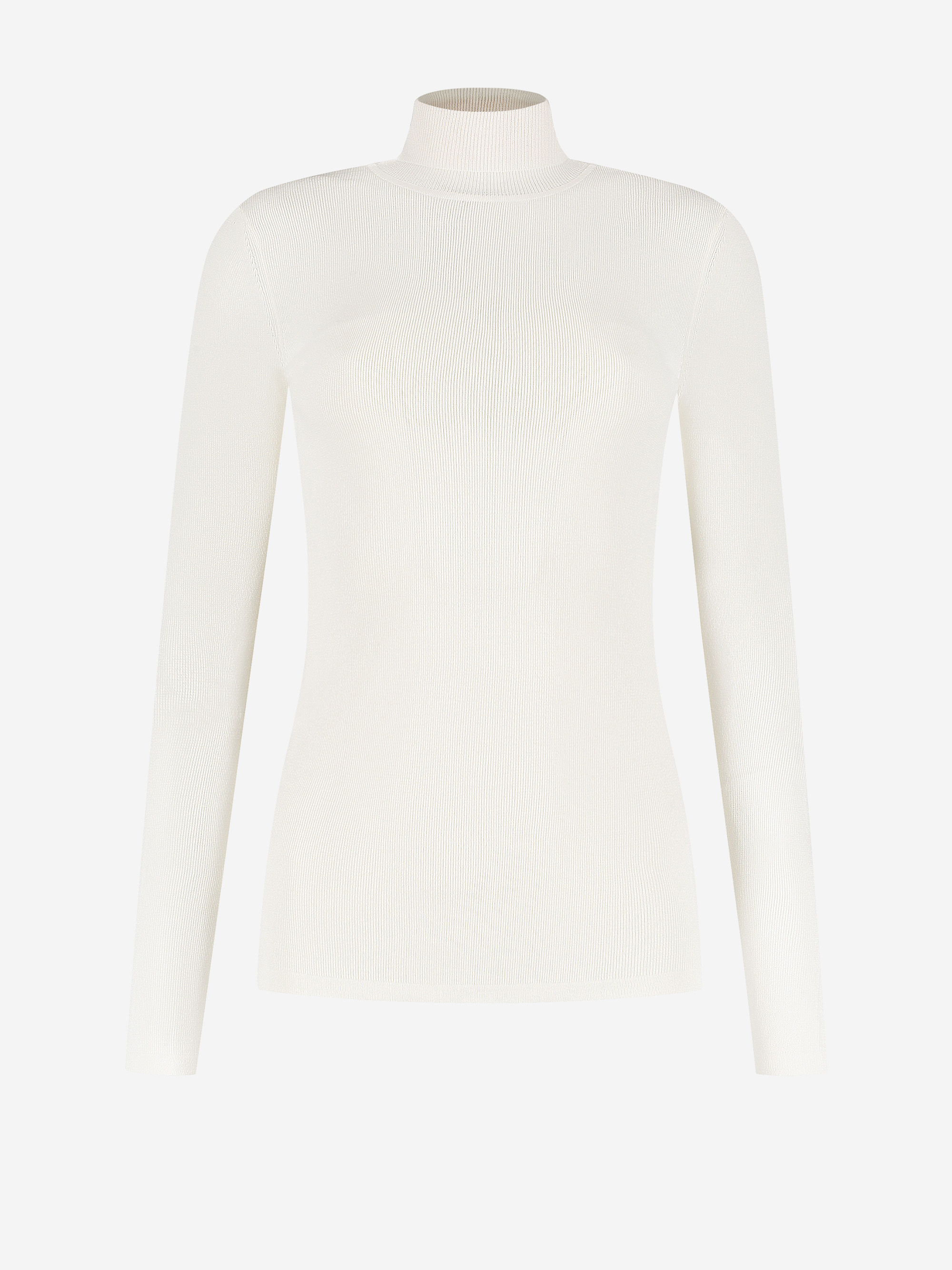 Ribbed top with turtleneck