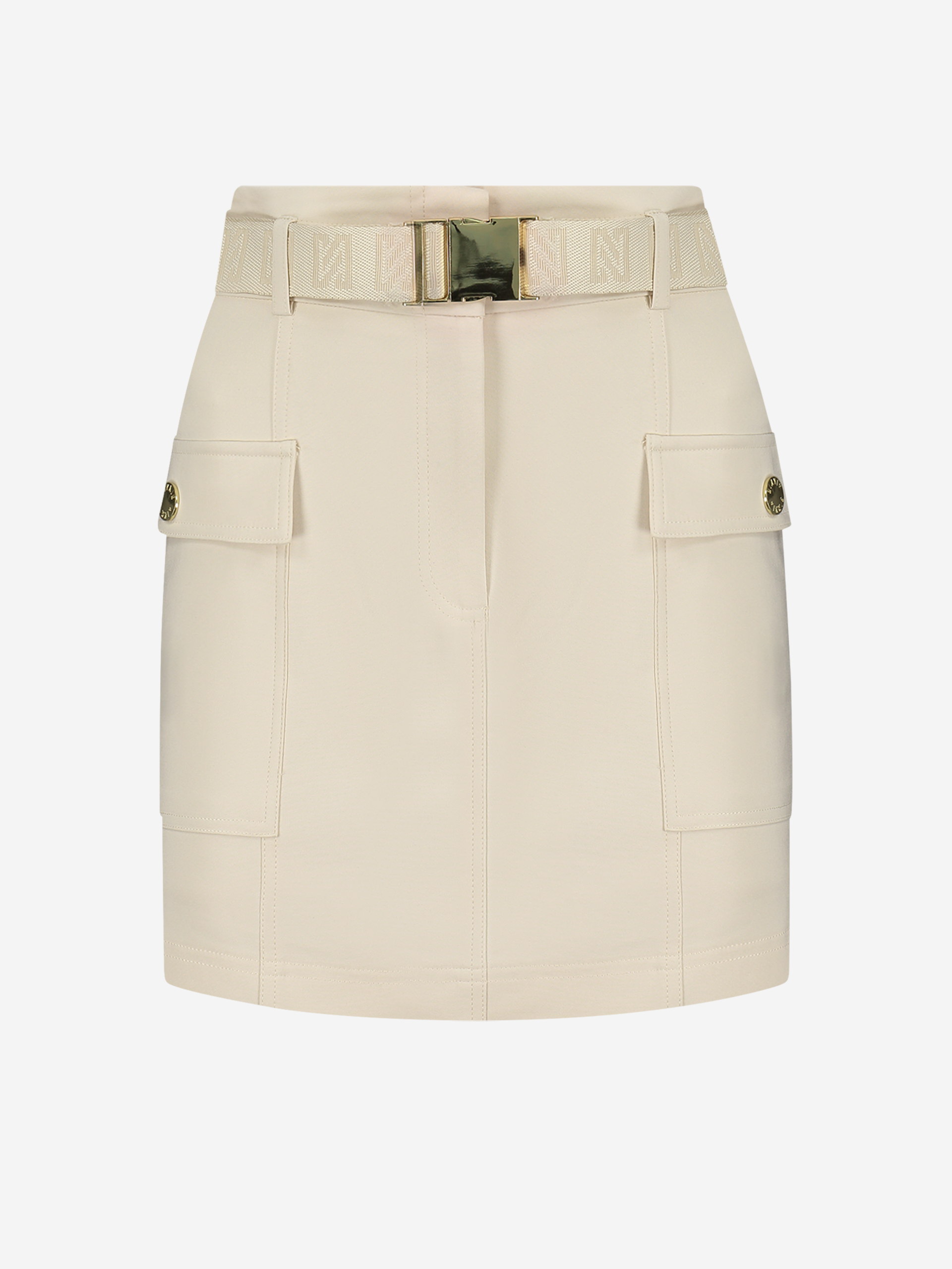 Skirt with pockets and belt
