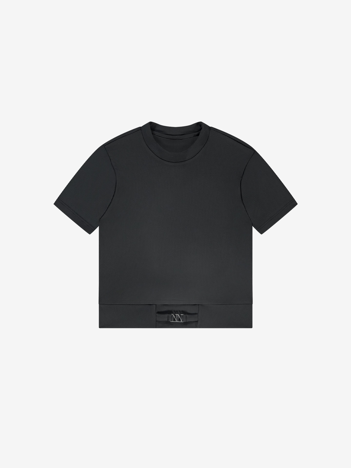 Ribbed top with logo detail