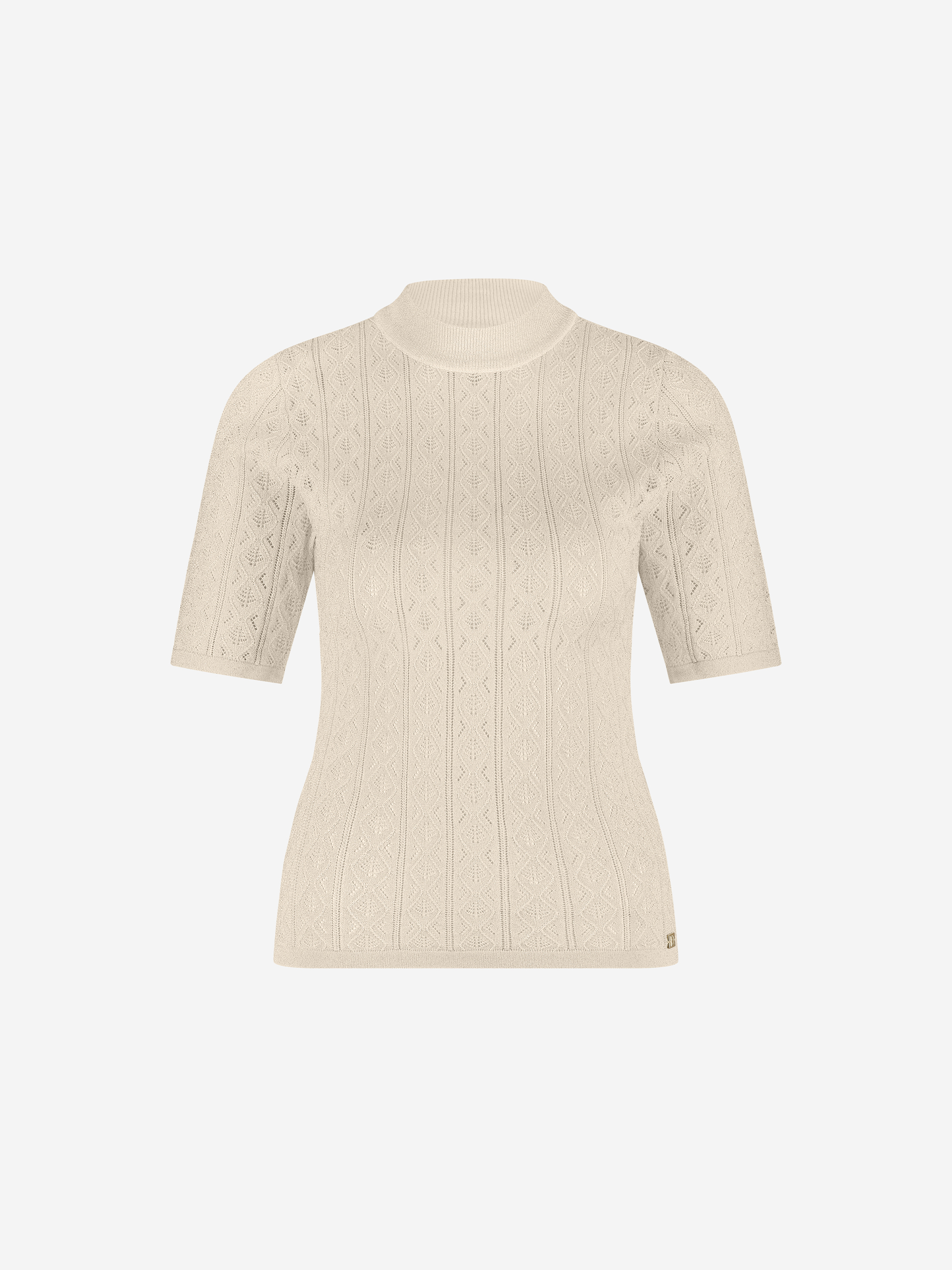 Opengebreide top 