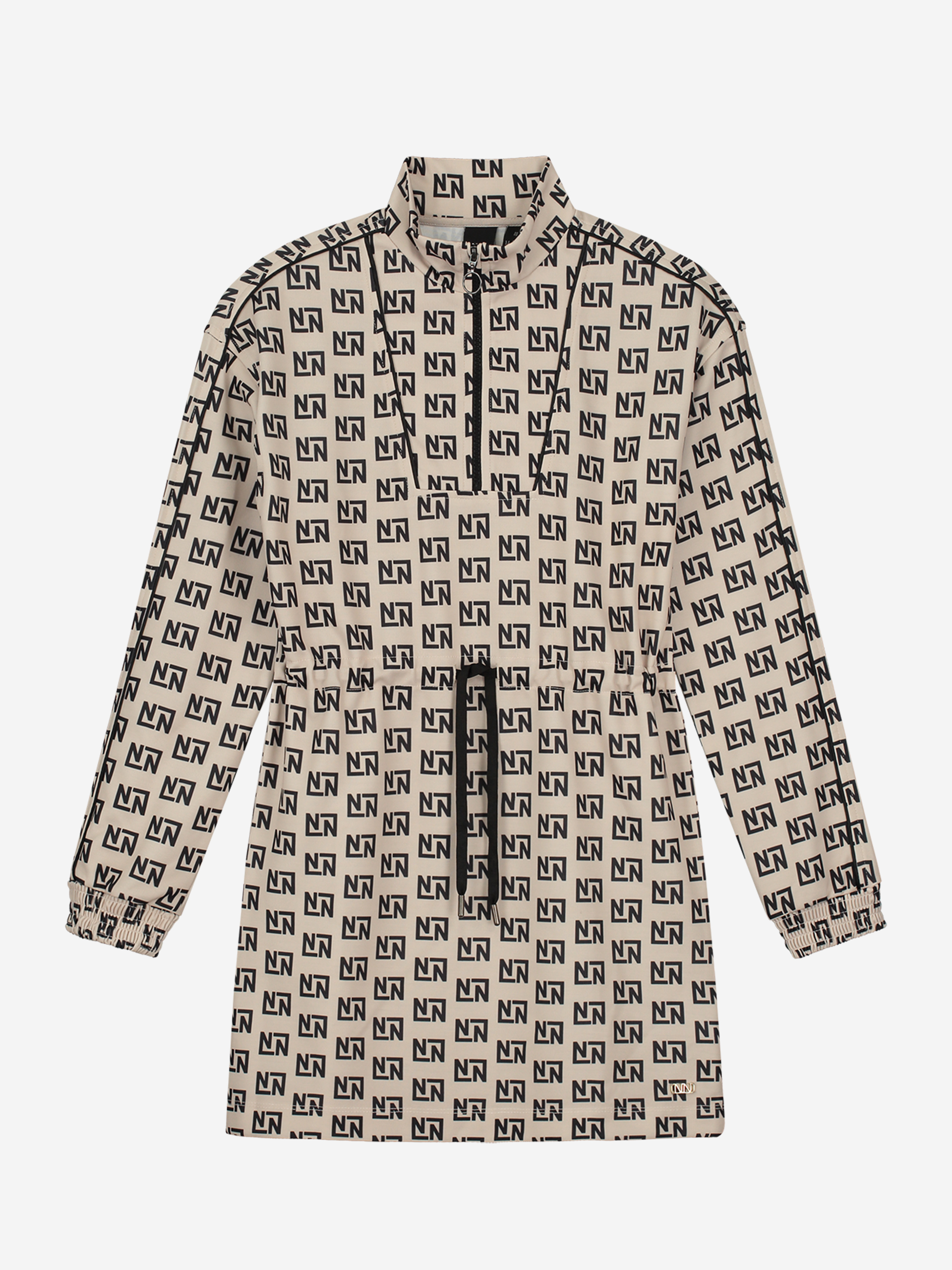Loose fit dress with all over NN pattern 