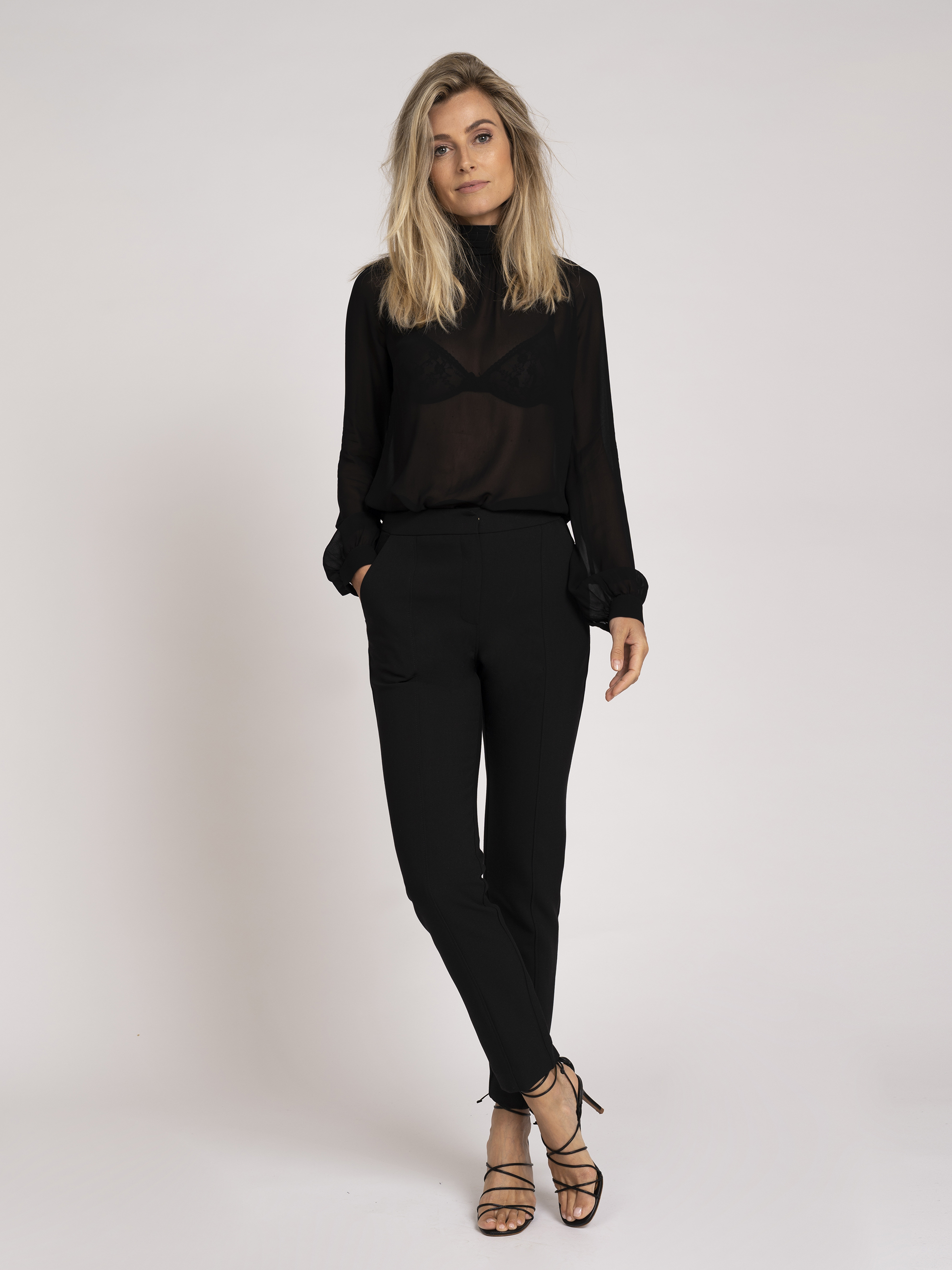 Sally High Neck Blouse
