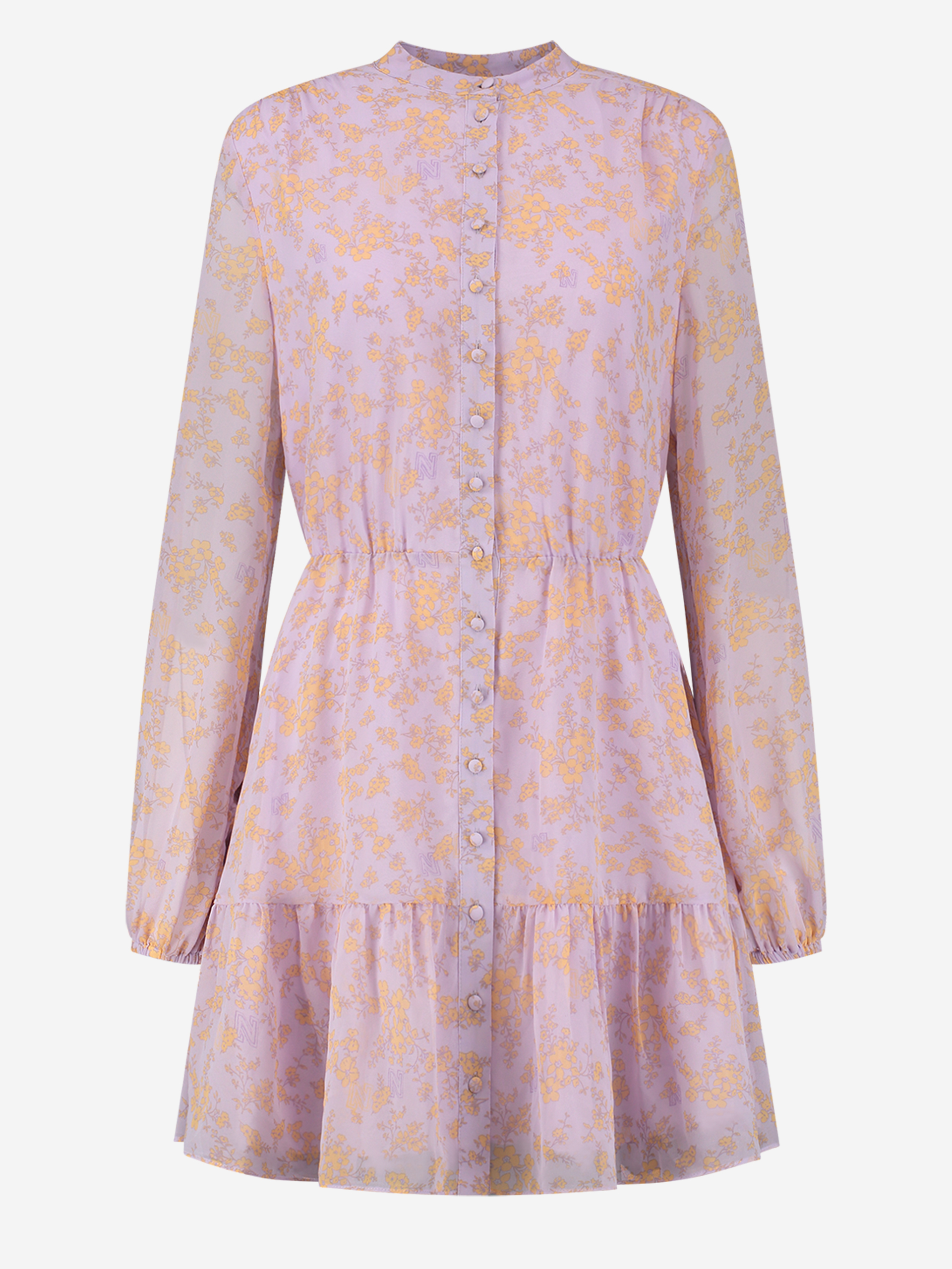 Semitransparent dress with pattern 