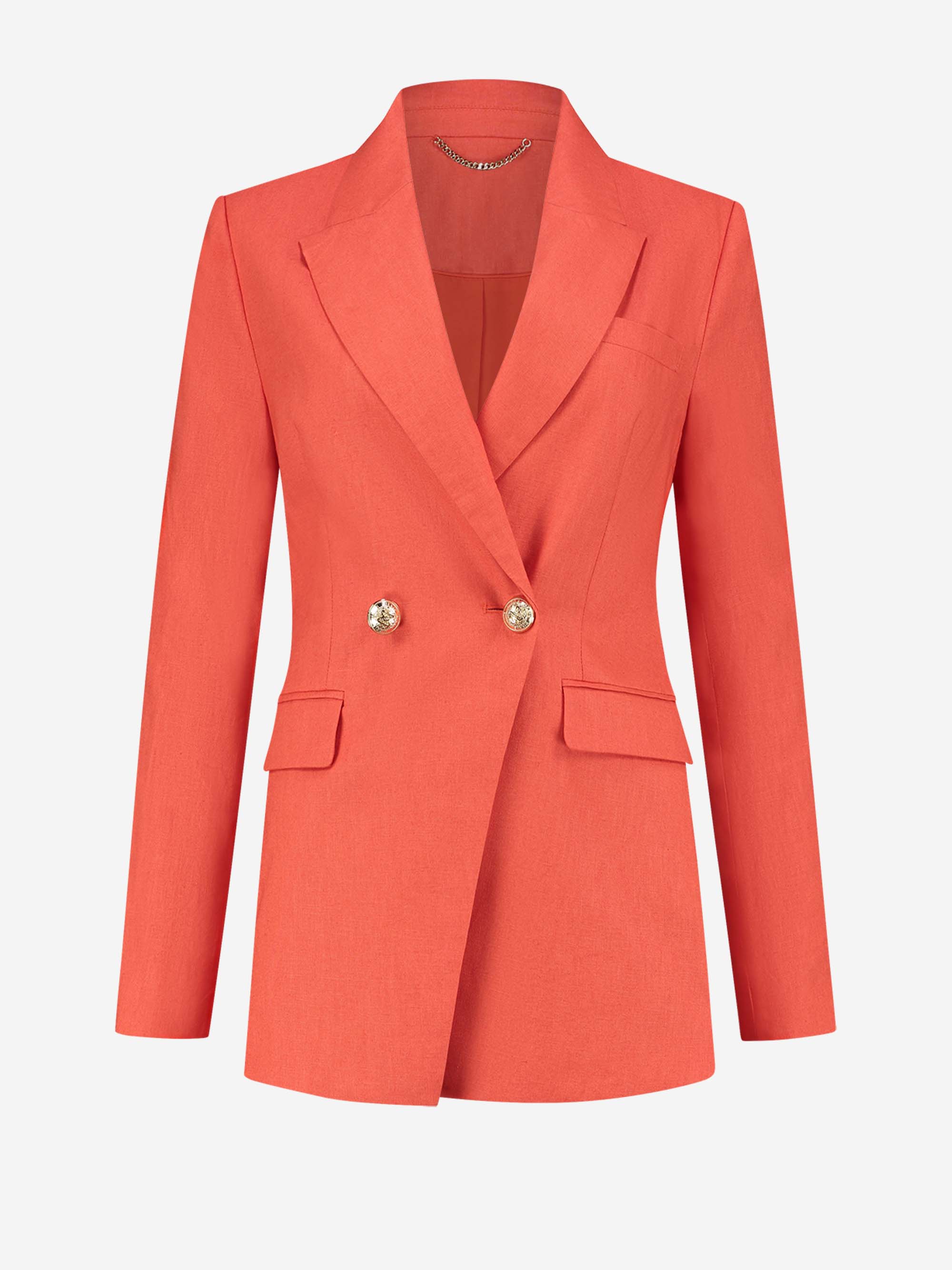 Linnen mix blazer 